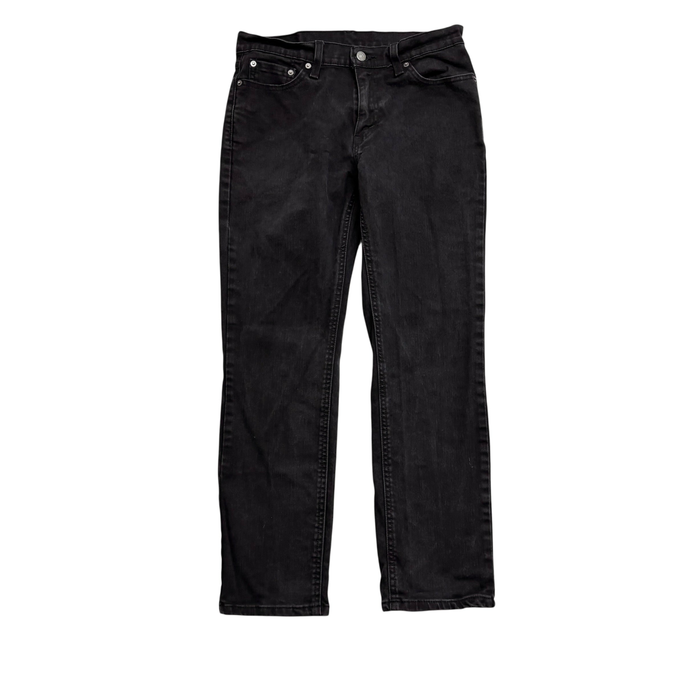Levis 541 Jeans W30 L29 Mens Black Athletic Tapered Fit Stretch Denim (E)