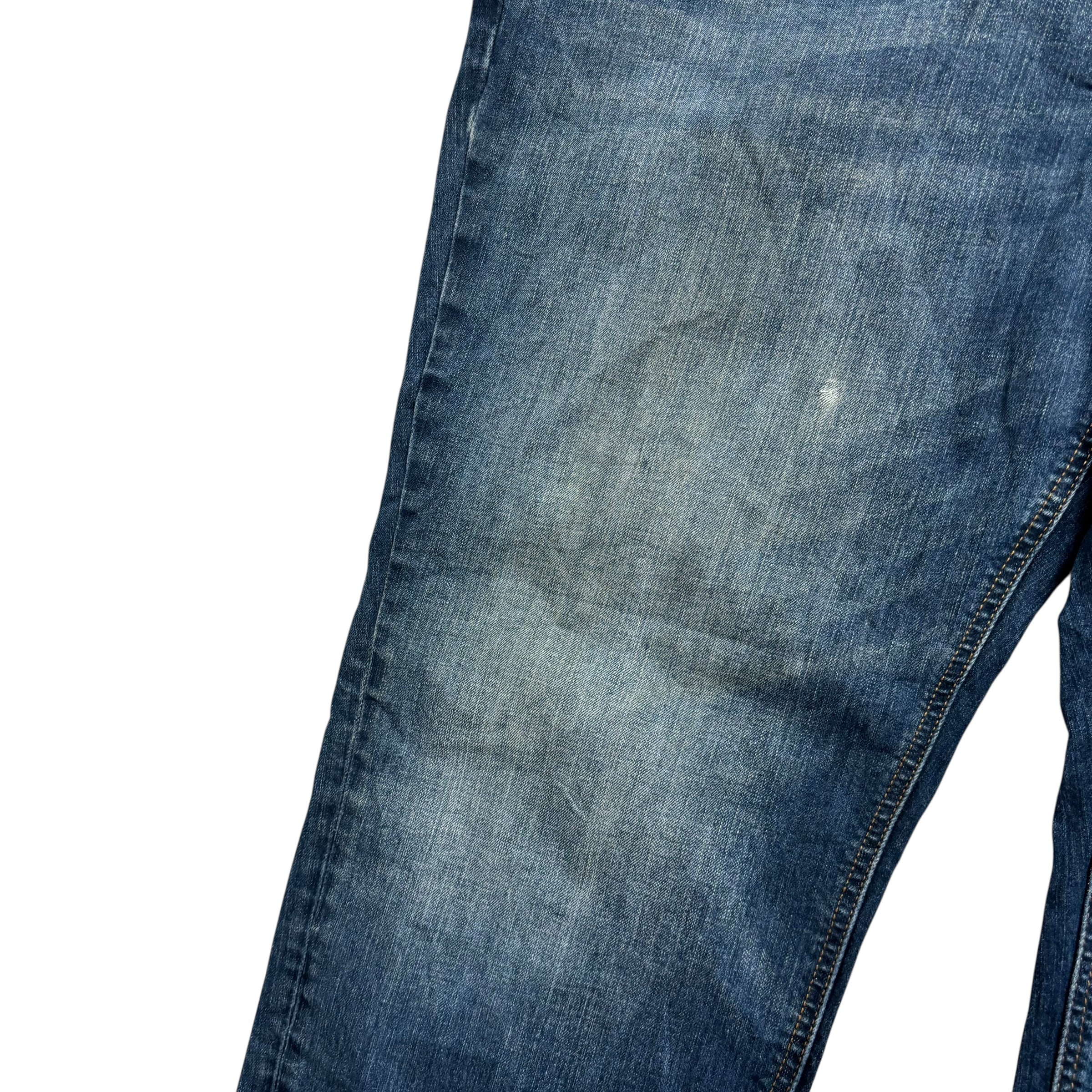 Levis 541 Jeans W50 L28 Mens Dark Blue Athletic Tapered Fit Stretch Denim (F)