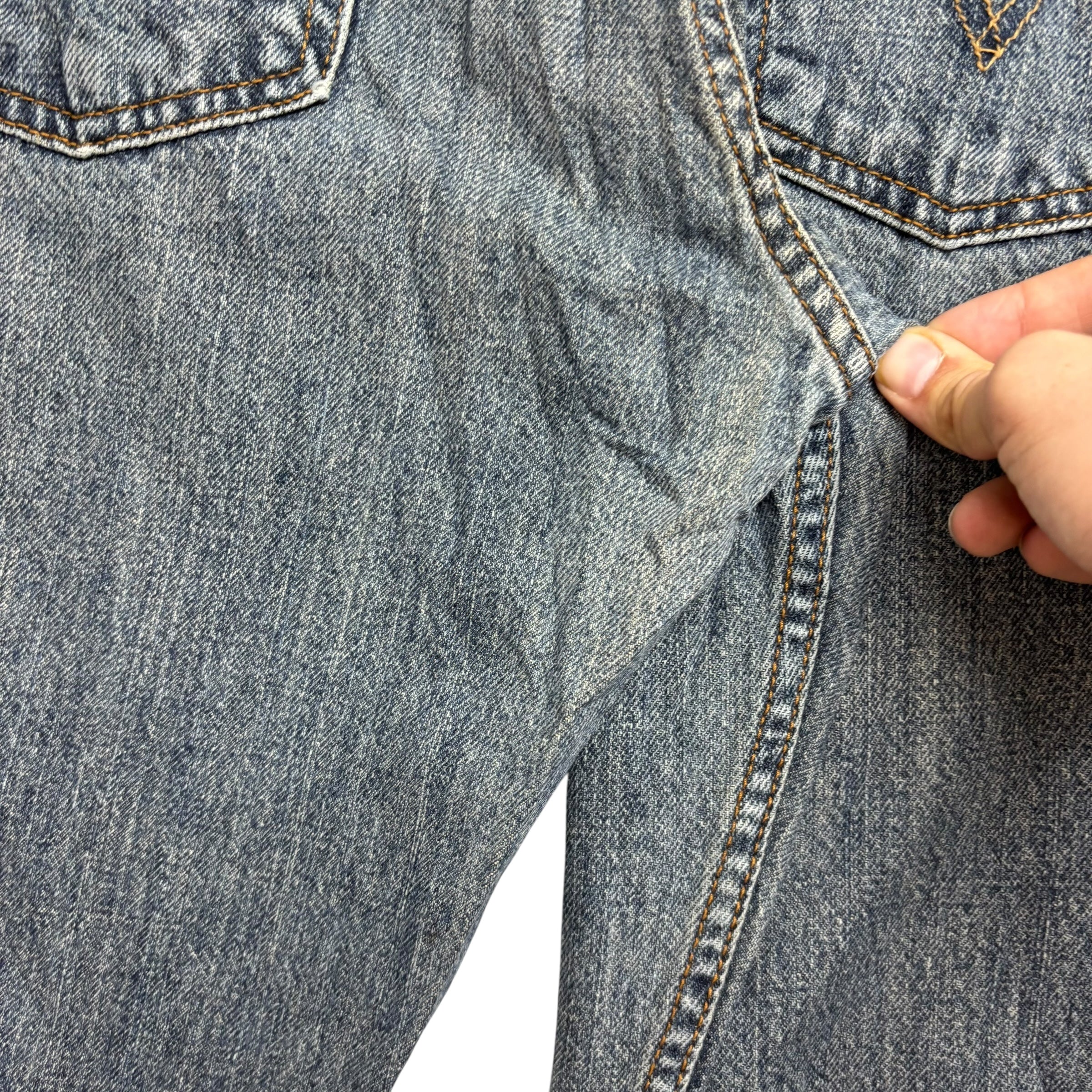 Levis 527 Jeans W32 L32 Mens Mid Blue Regular Bootcut Fit Vintage Denim