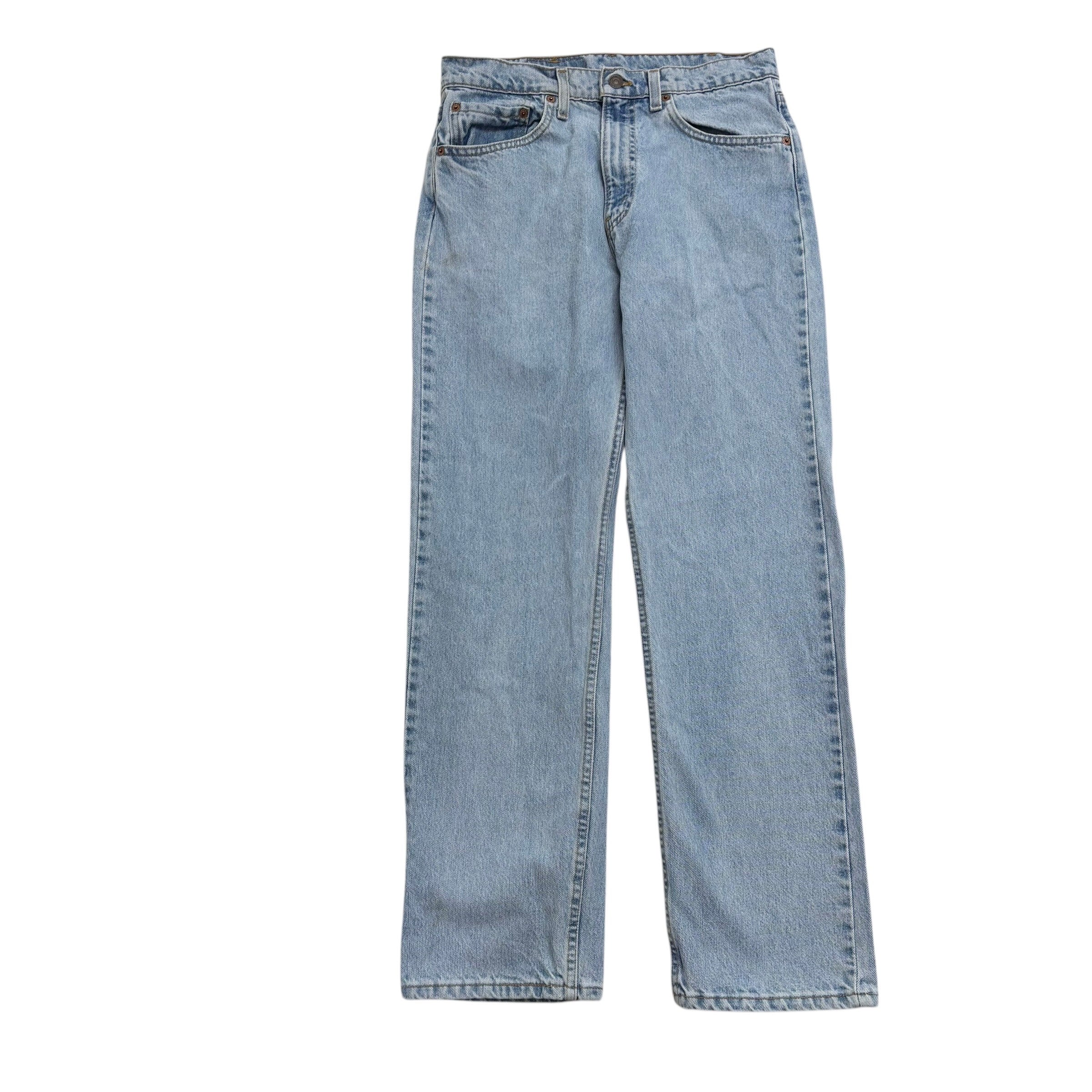 Levis 505 Jeans W30 L30 Mens Light Blue Regular Straight Vintage USA Made Denim