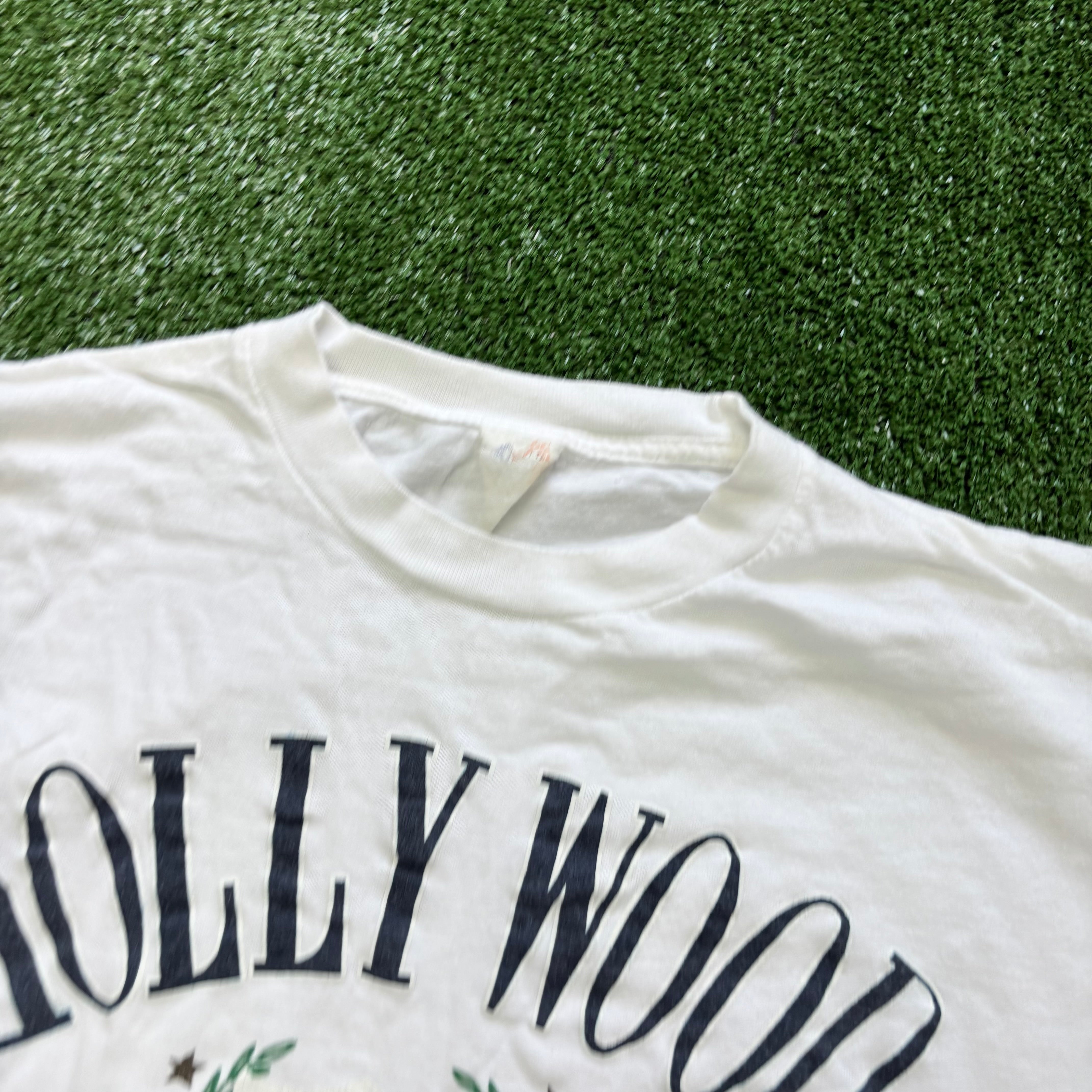 Vintage T Shirt Mens Small White Single Stitch Graphic Print 90s Tourist (E)