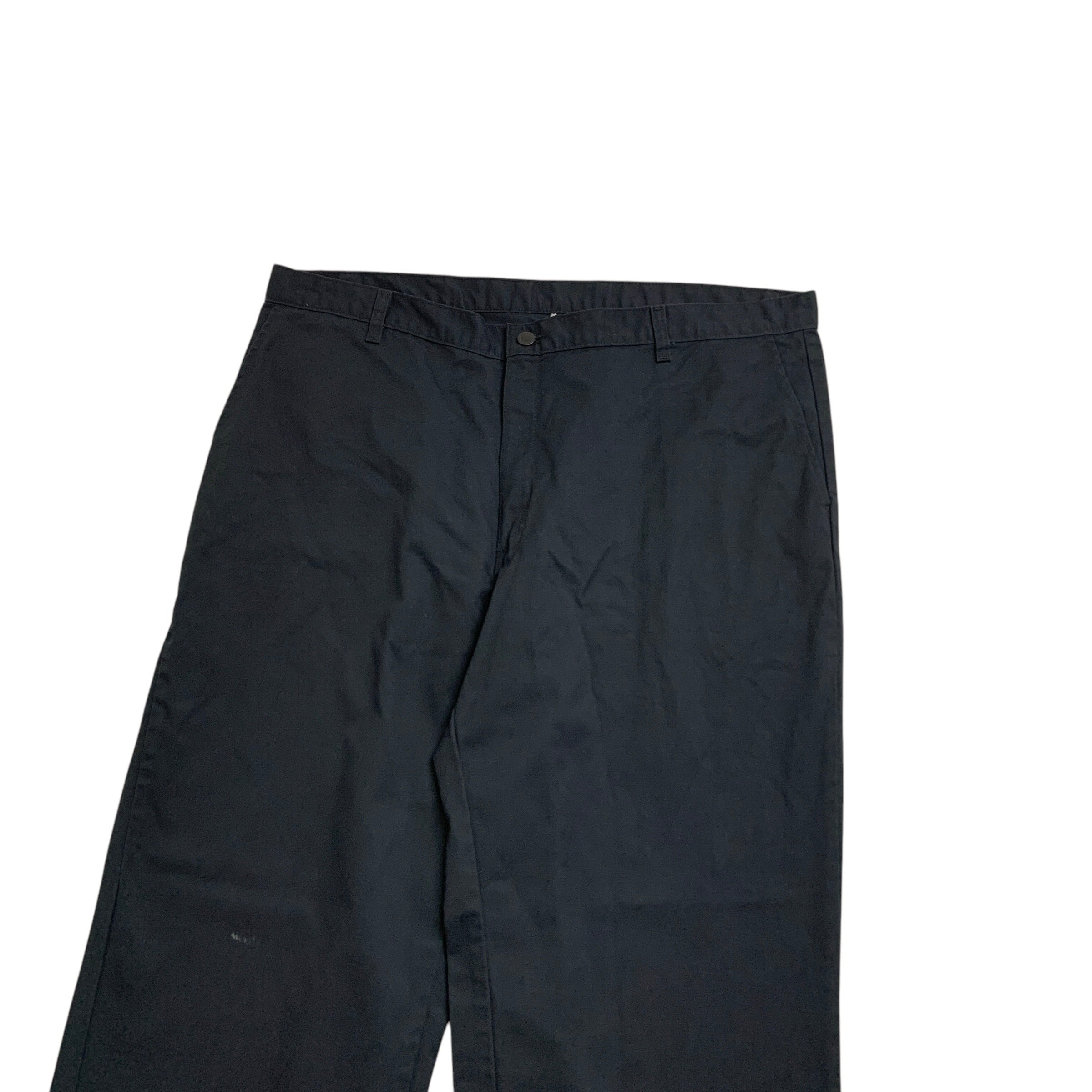 Dickies Trousers W42 L32 Mens Black Pants Relaxed Straight Fit Workwear