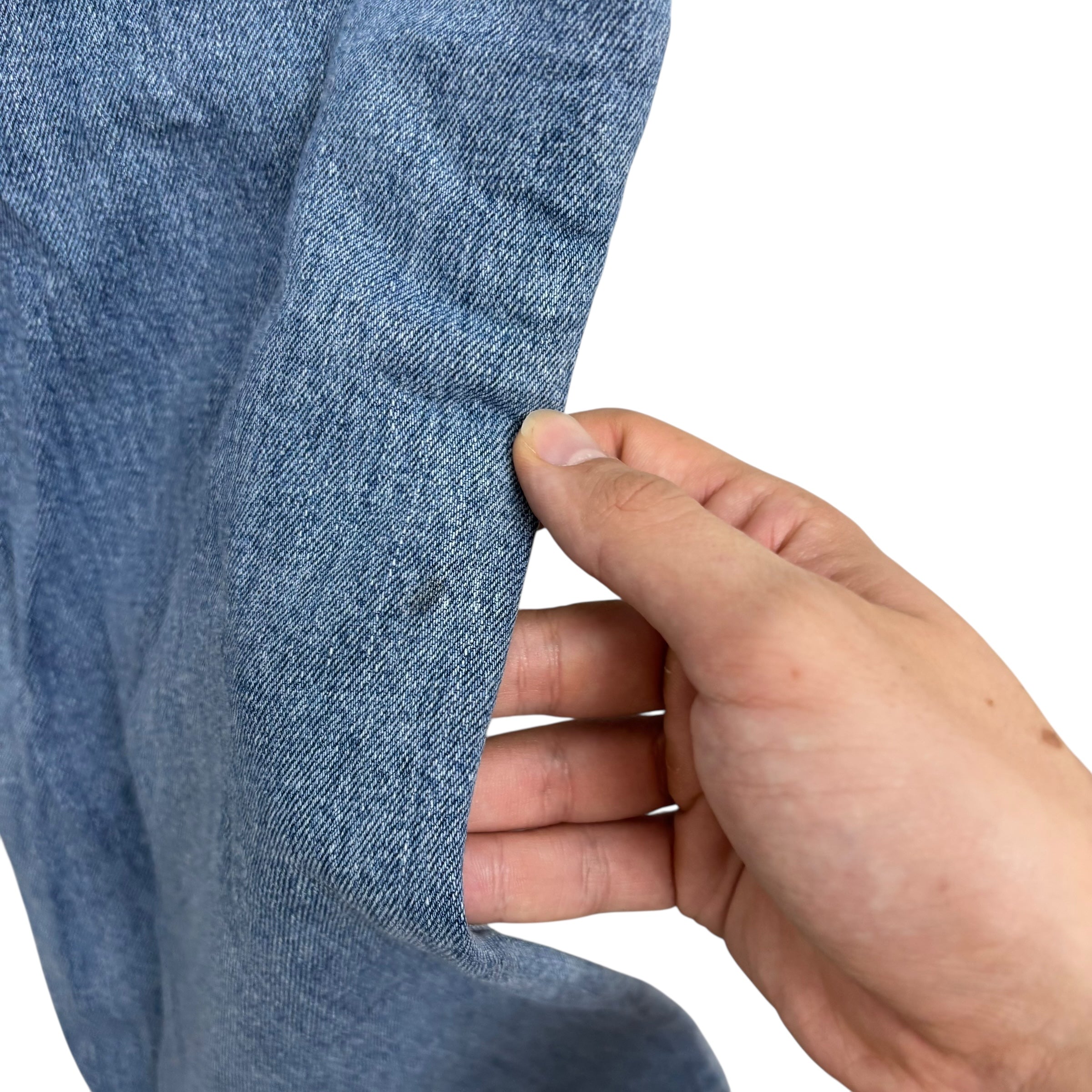 Levis Denizen Jeans W32 L30 Mens Light Blue Relaxed Straight Stretch Denim