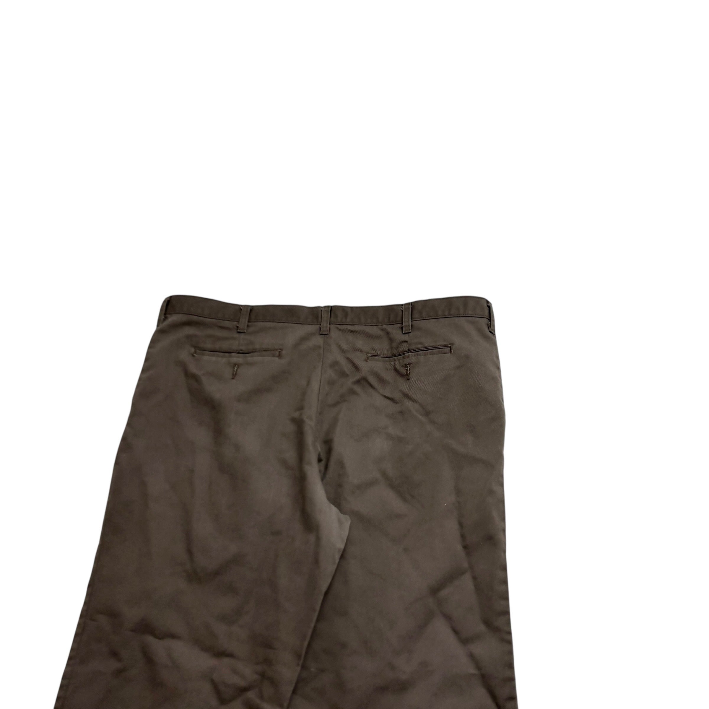 Lee Trousers W42 L31 Mens Brown Relaxed Straight Fit Total Freedom Pants