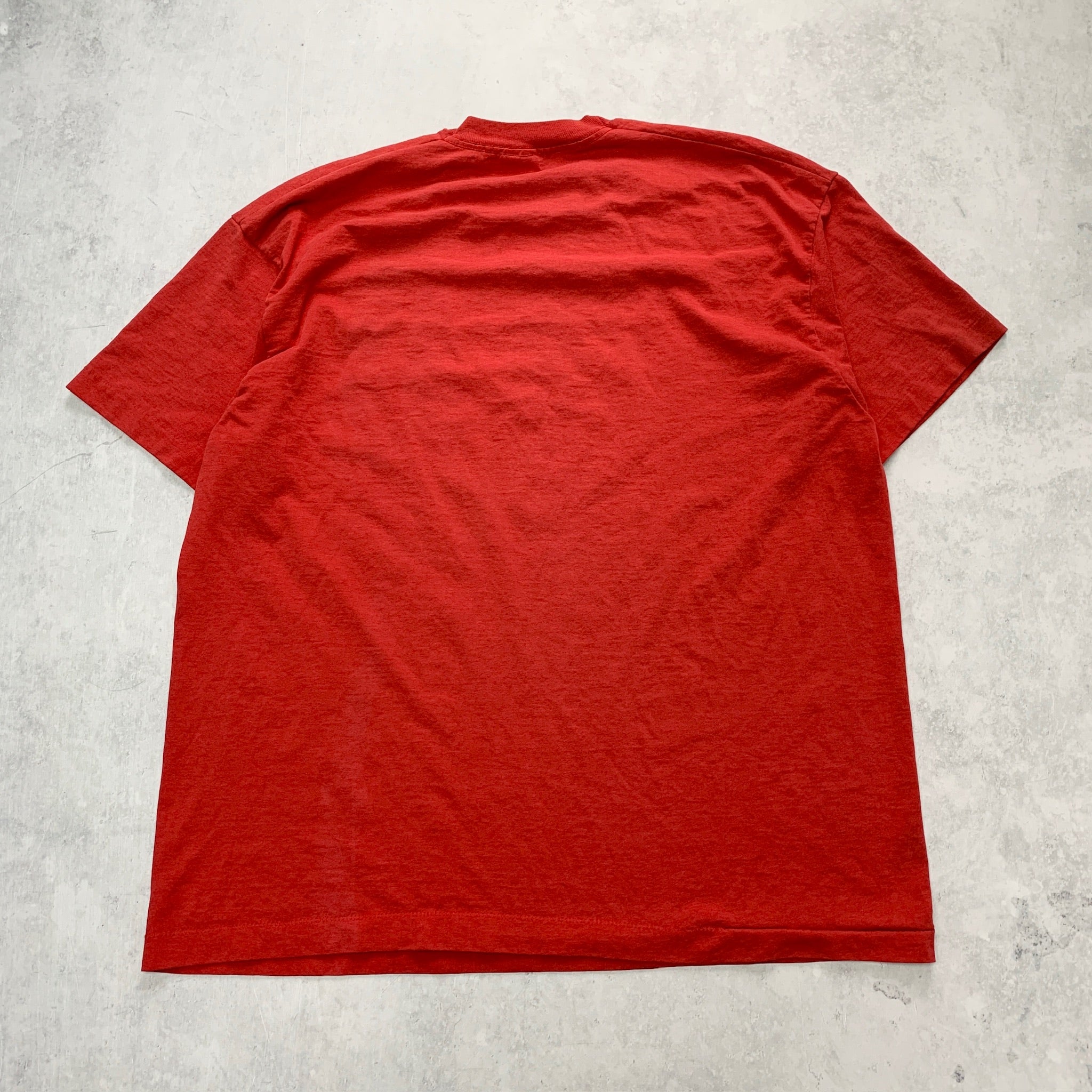 Vintage T Shirt Mens XXL Red Single Stitch Graphic Print 90s USA Union