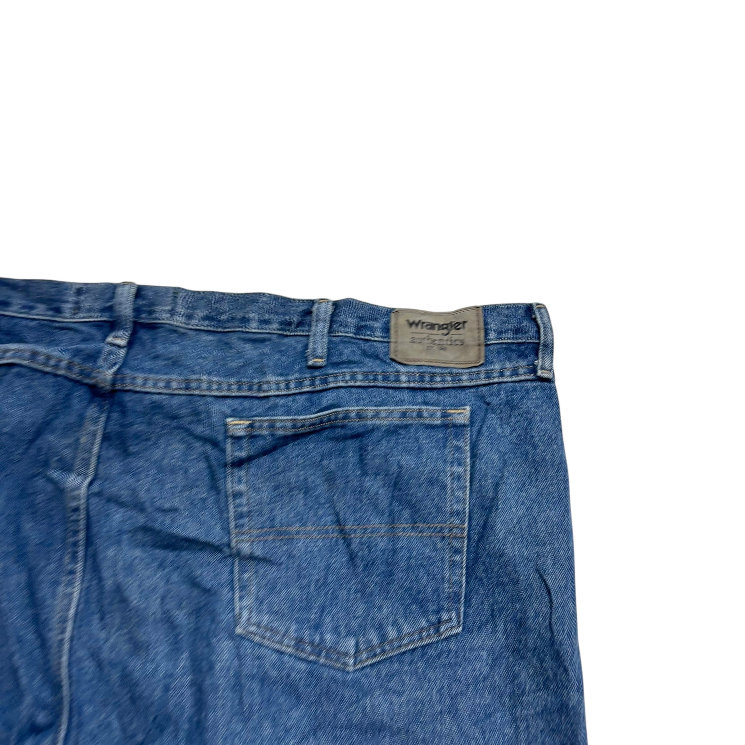 Wrangler Jeans W52 L30 Mens Mid Blue Relaxed Straight Fit Baggy Denim (E)
