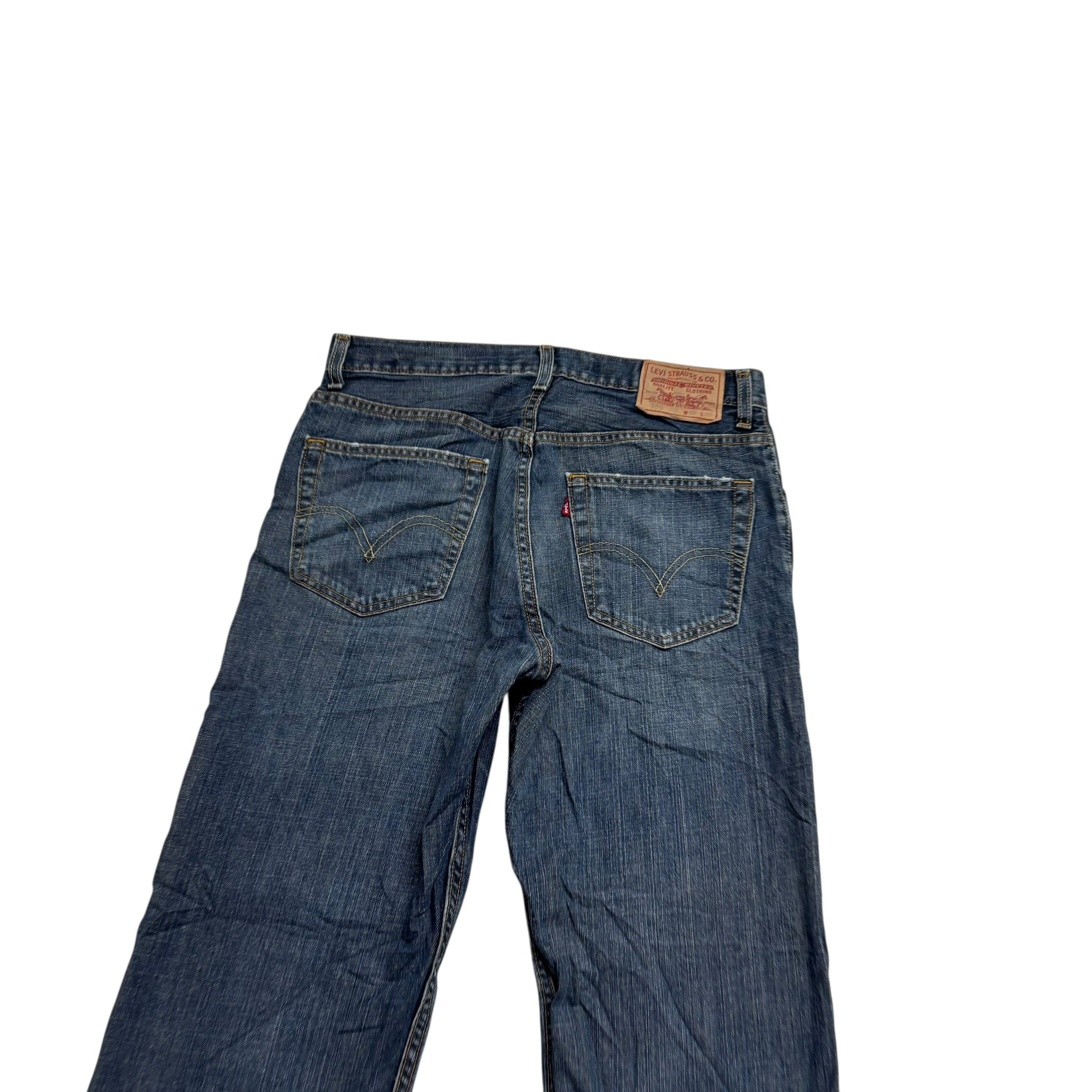 Levis 559 Jeans W32 L30 Mens Dark Blue Baggy Relaxed Straight Fit Vintage (E)