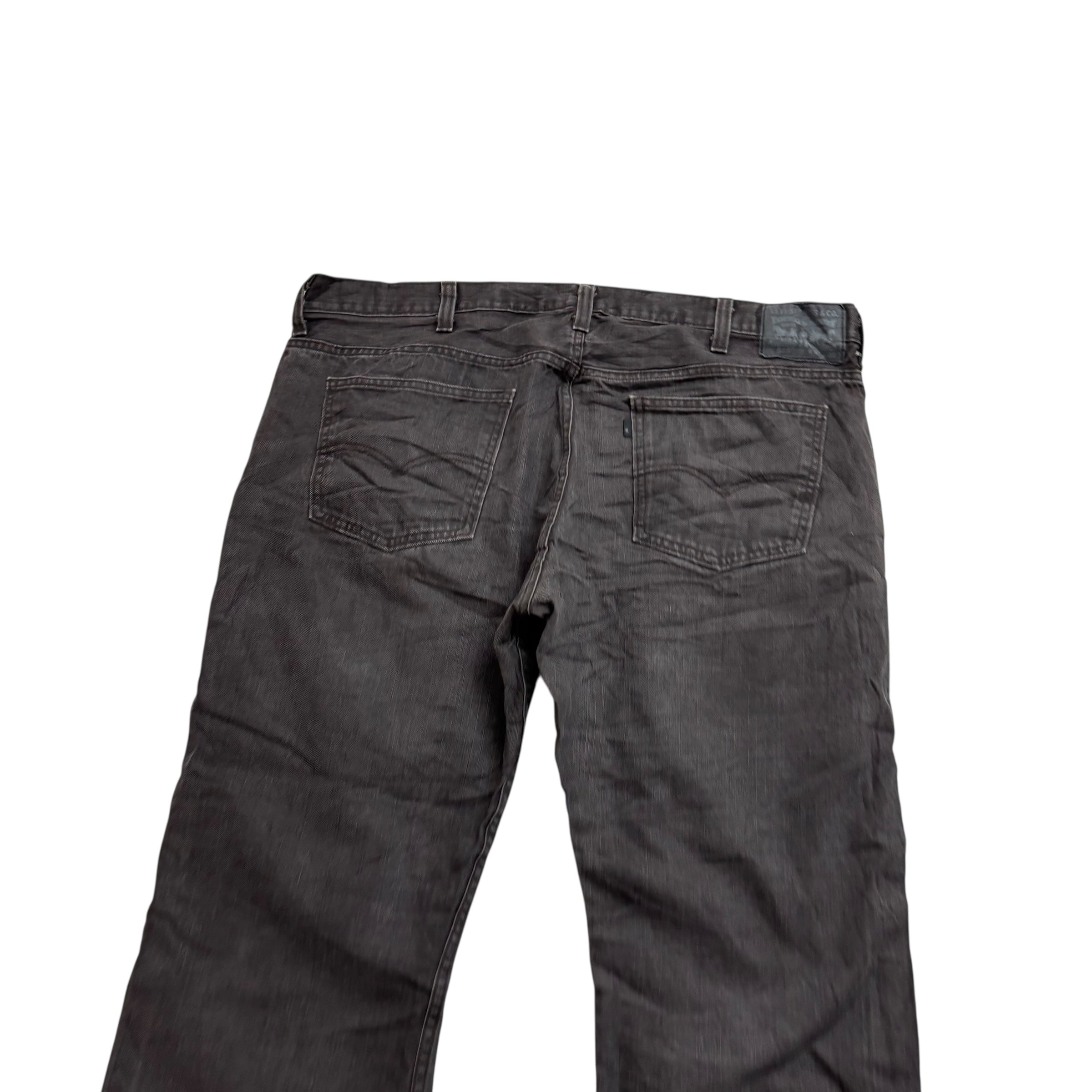 Levis 569 Jeans W42 L28 Mens Brown Baggy Relaxed Straight Fit Denim