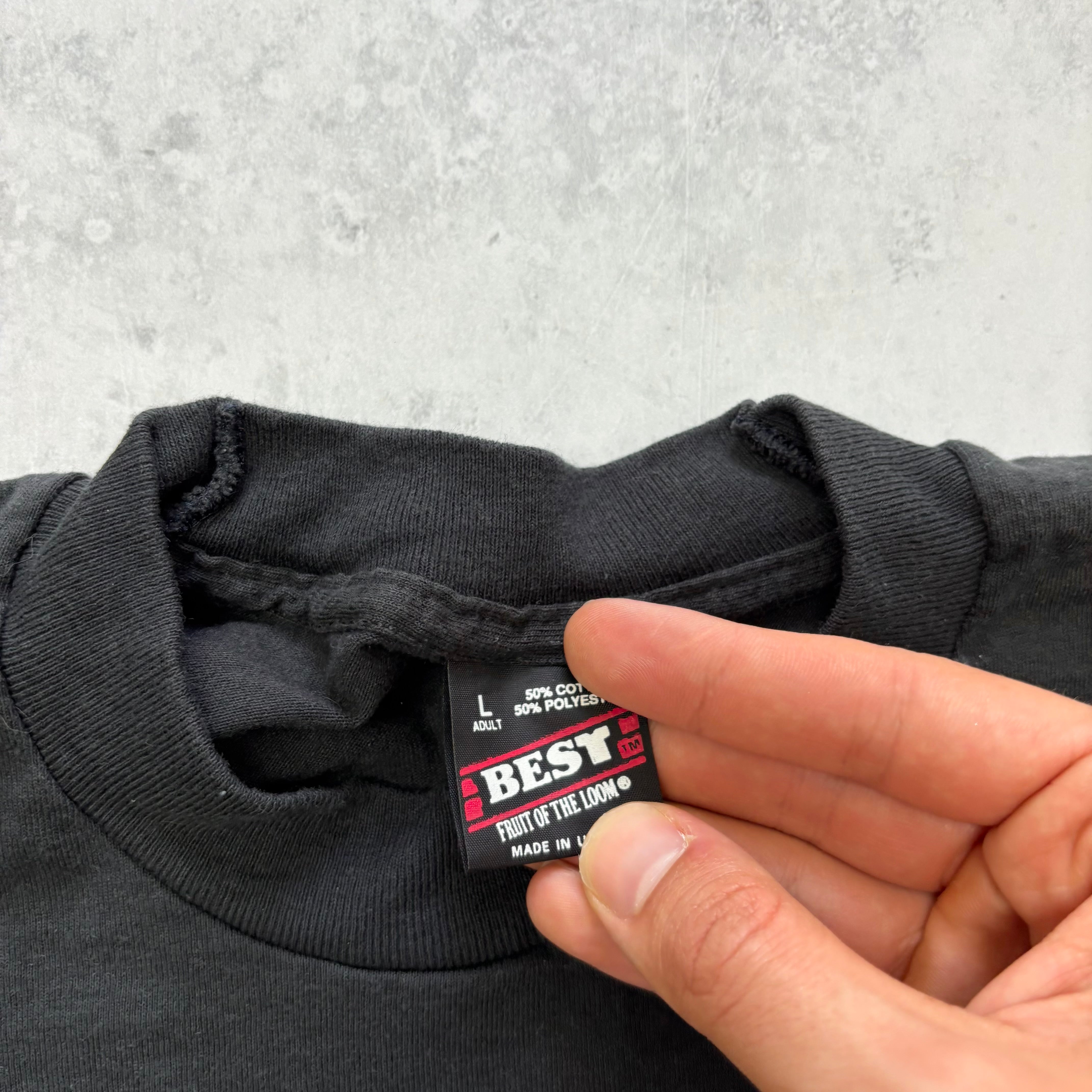 Vintage T Shirt Mens Medium Black Single Stitch Graphic Print 90s Gymnastics (E)