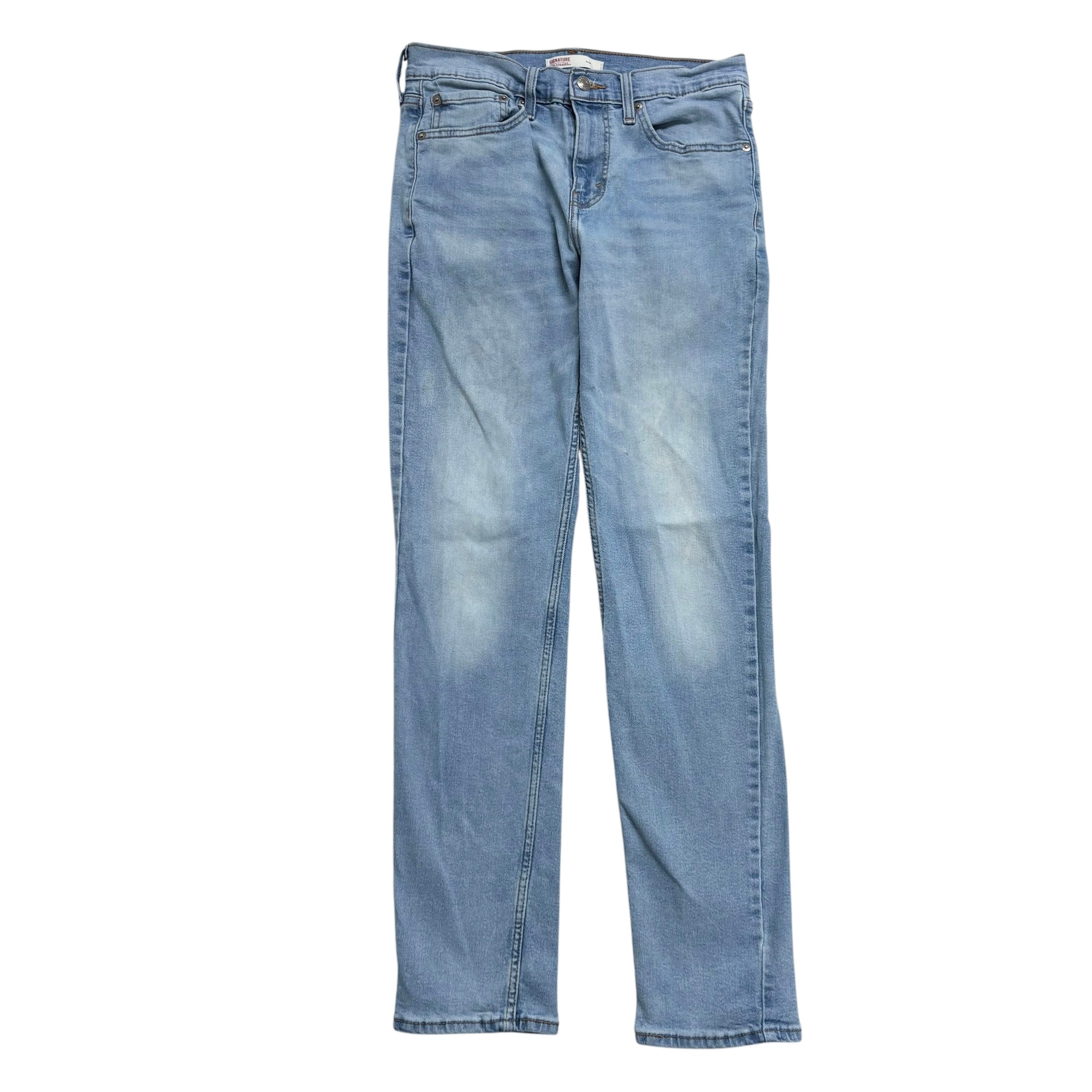 Levis Signature Jeans W32 L32 Mens Light Blue Slim Fit Stretch Denim (F)