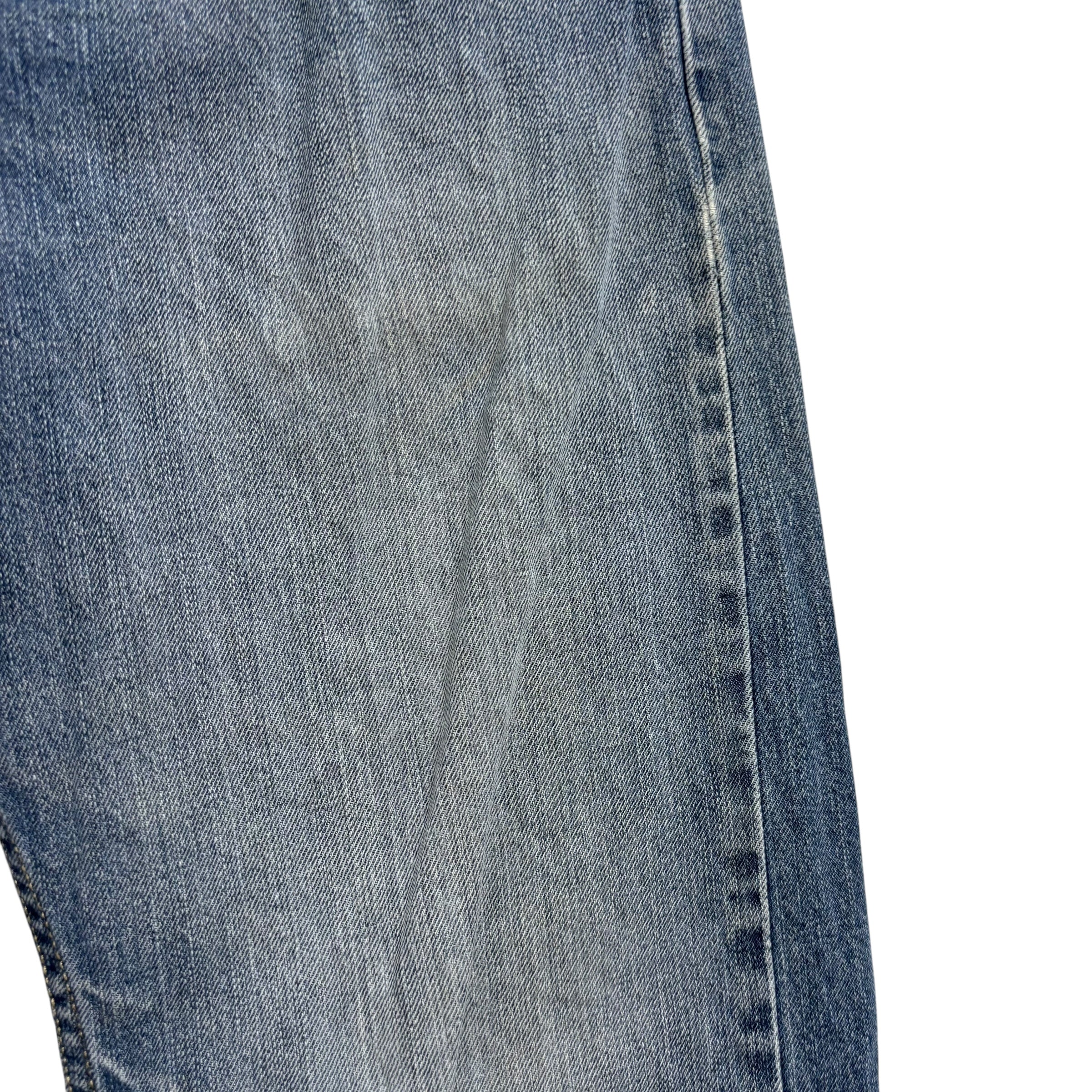 Levis 514 Jeans W34 L32 Mens Mid Blue Regular Straight Fit Vintage Denim