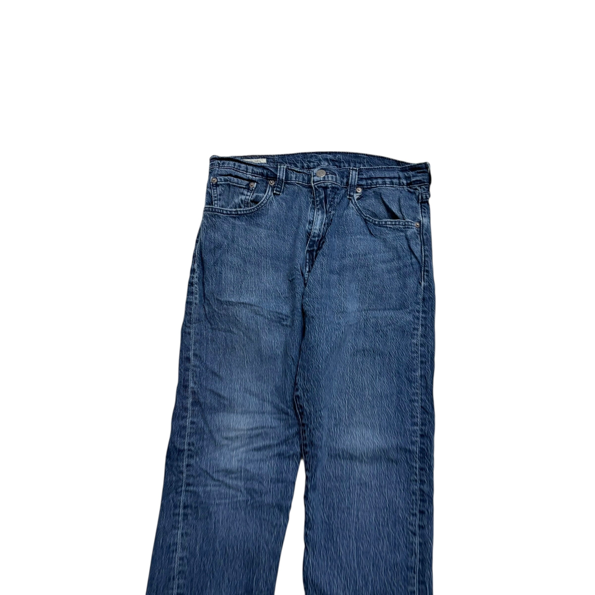 Levis 512 Jeans W32 L33 Mens Navy Blue Slim Tapered Fit Stretch Denim