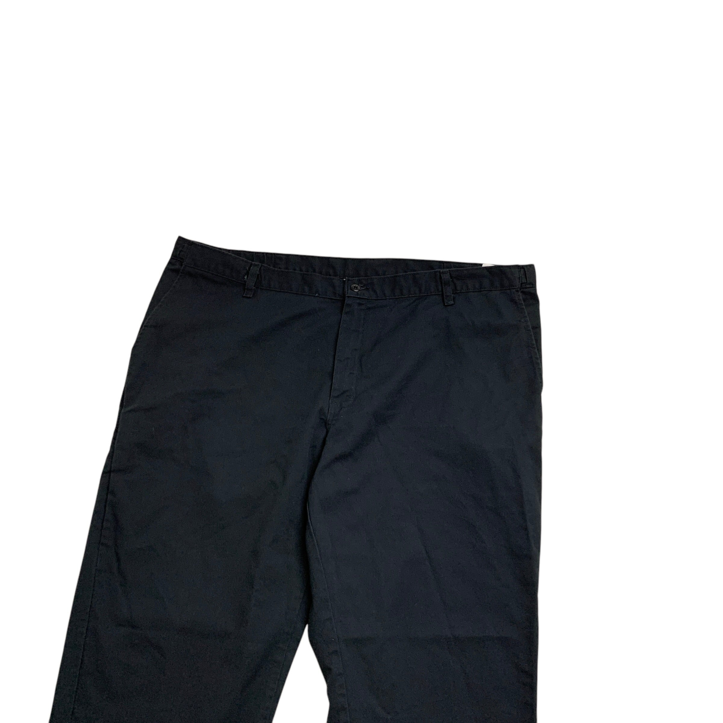 Dickies Trousers W44 L32 Mens Black Pants Relaxed Straight Fit Workwear