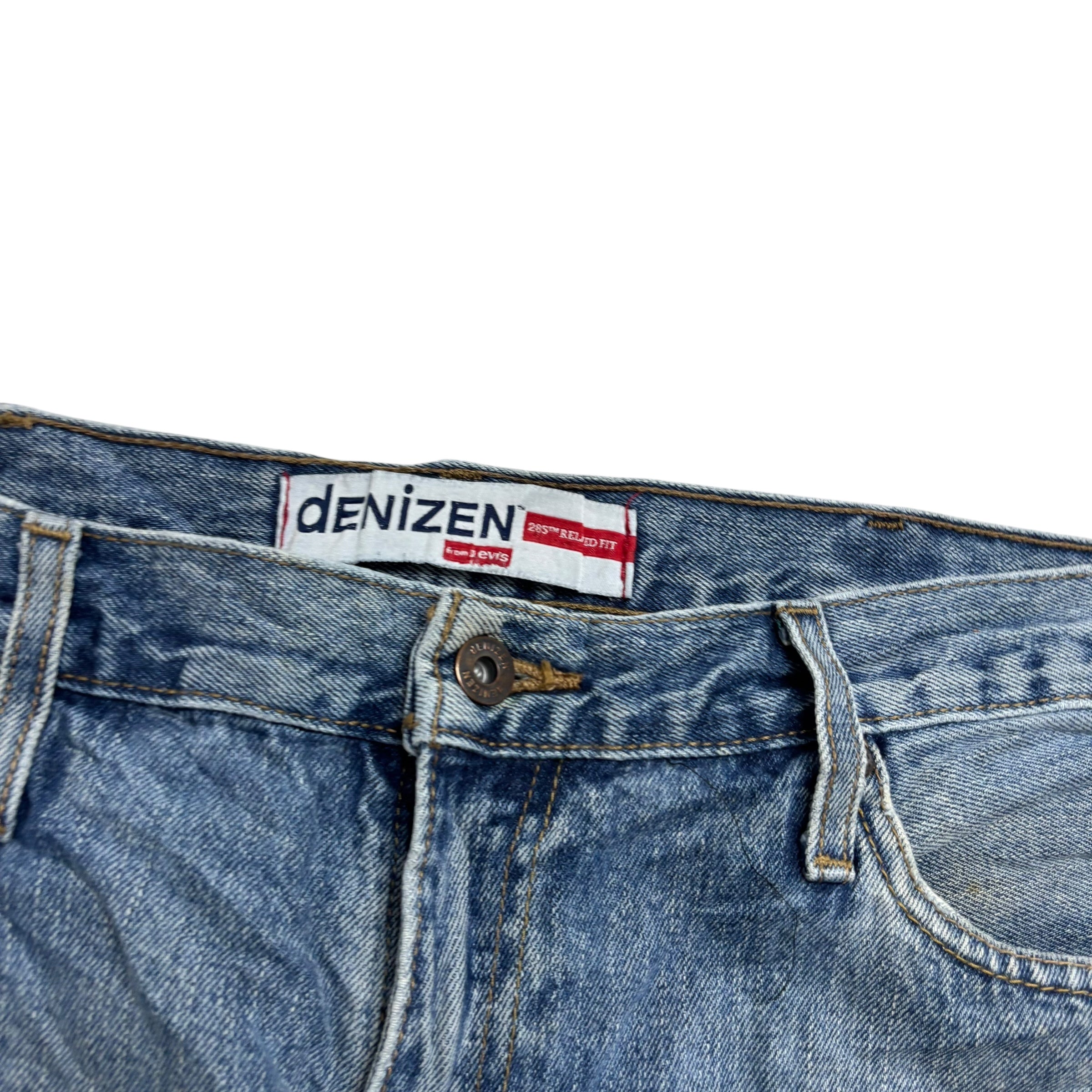 Levis Denizen Jeans W38 L32 Mens Mid Blue Baggy Relaxed Fit Vintage