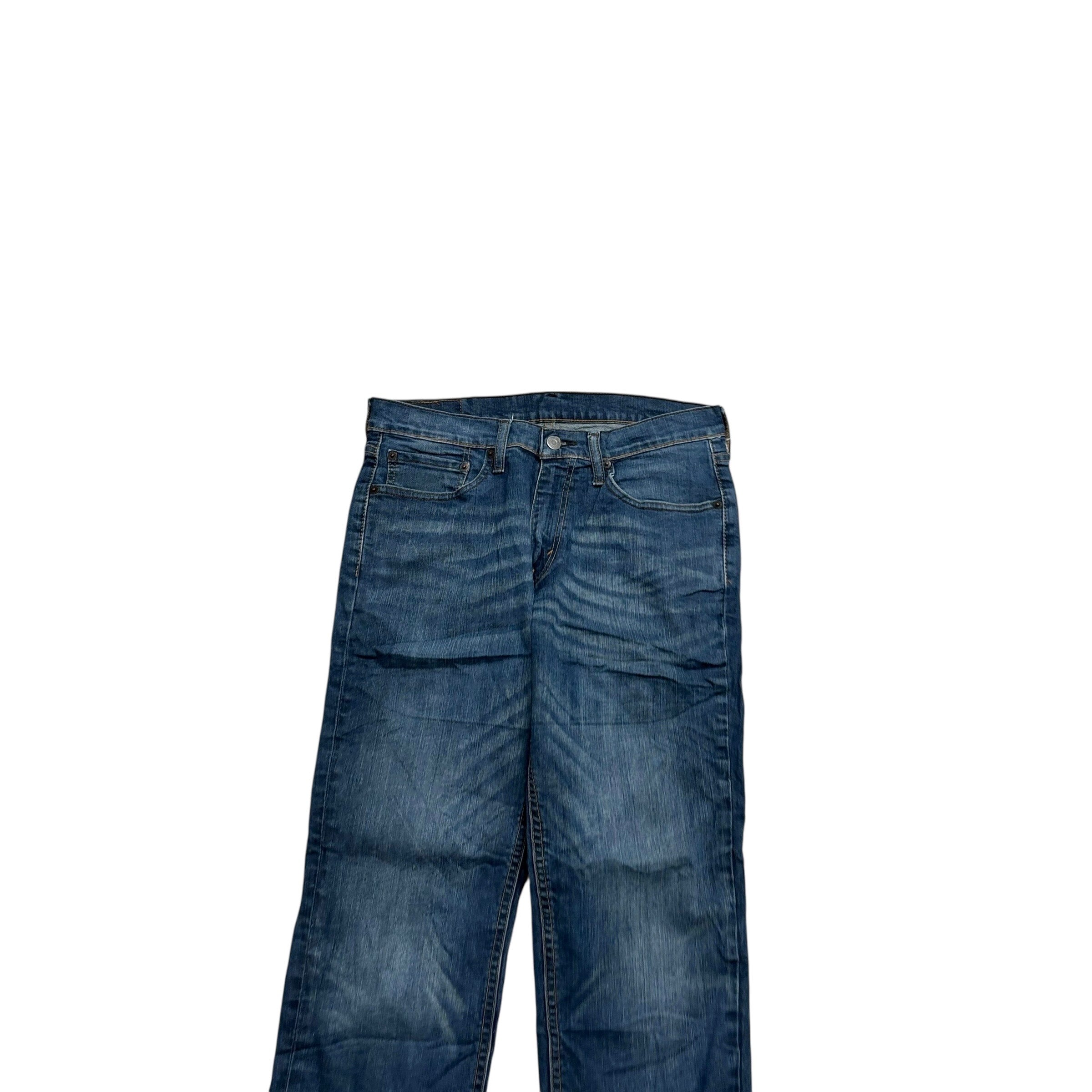 Levis 541 Jeans W31 L31 Mens Dark Blue Athletic Tapered Fit Stretch Denim (E)