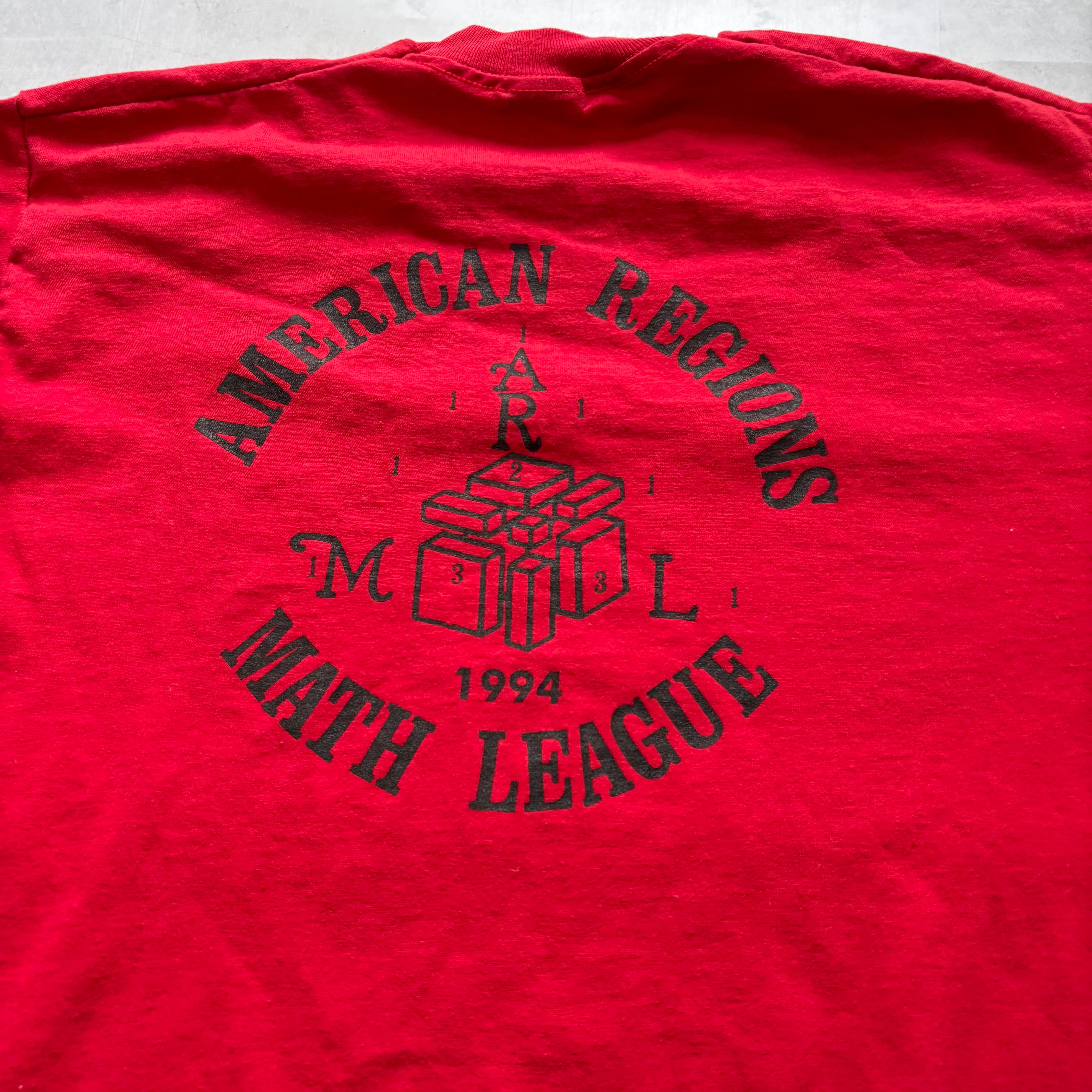 Vintage T Shirt Mens Large Red Single Stitch Graphic Print 90s USA (E)