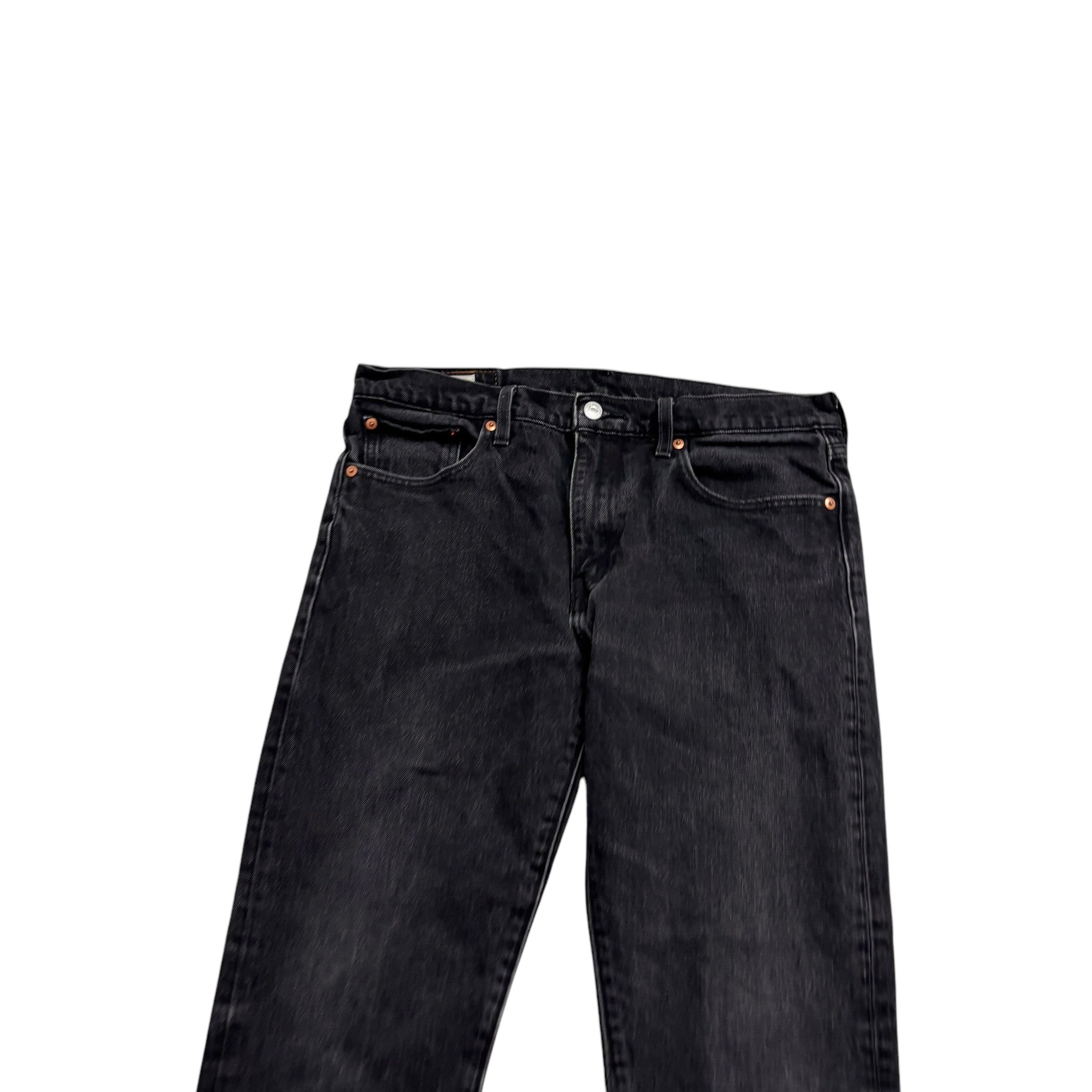Levis Hi-Ball Jeans W33 Mens Black Regular Tapered Fit Stretch Premium Denim (E)