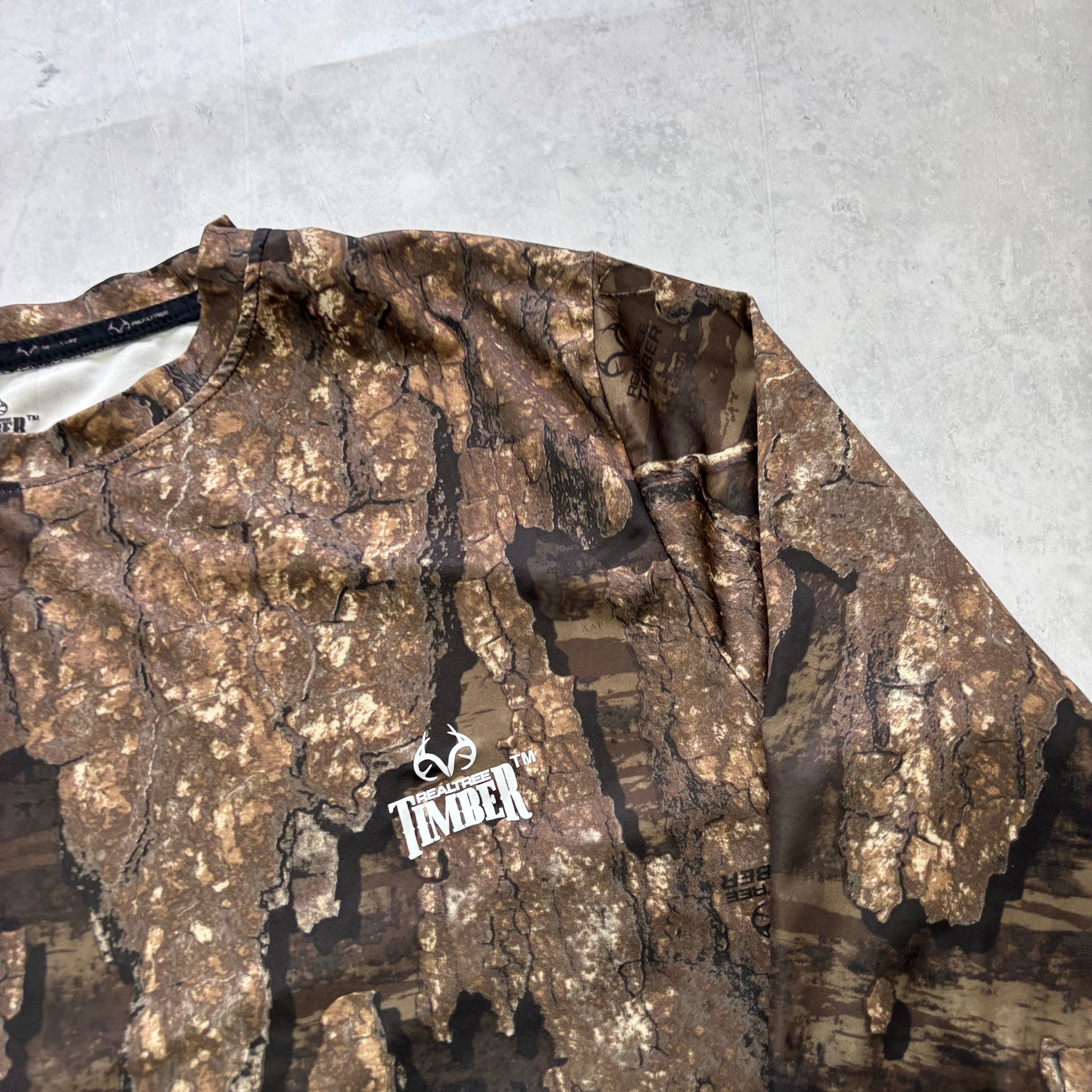 RealTree T Shirt Mens Large Camo Y2K Hunting Long Sleeve Timber (E)