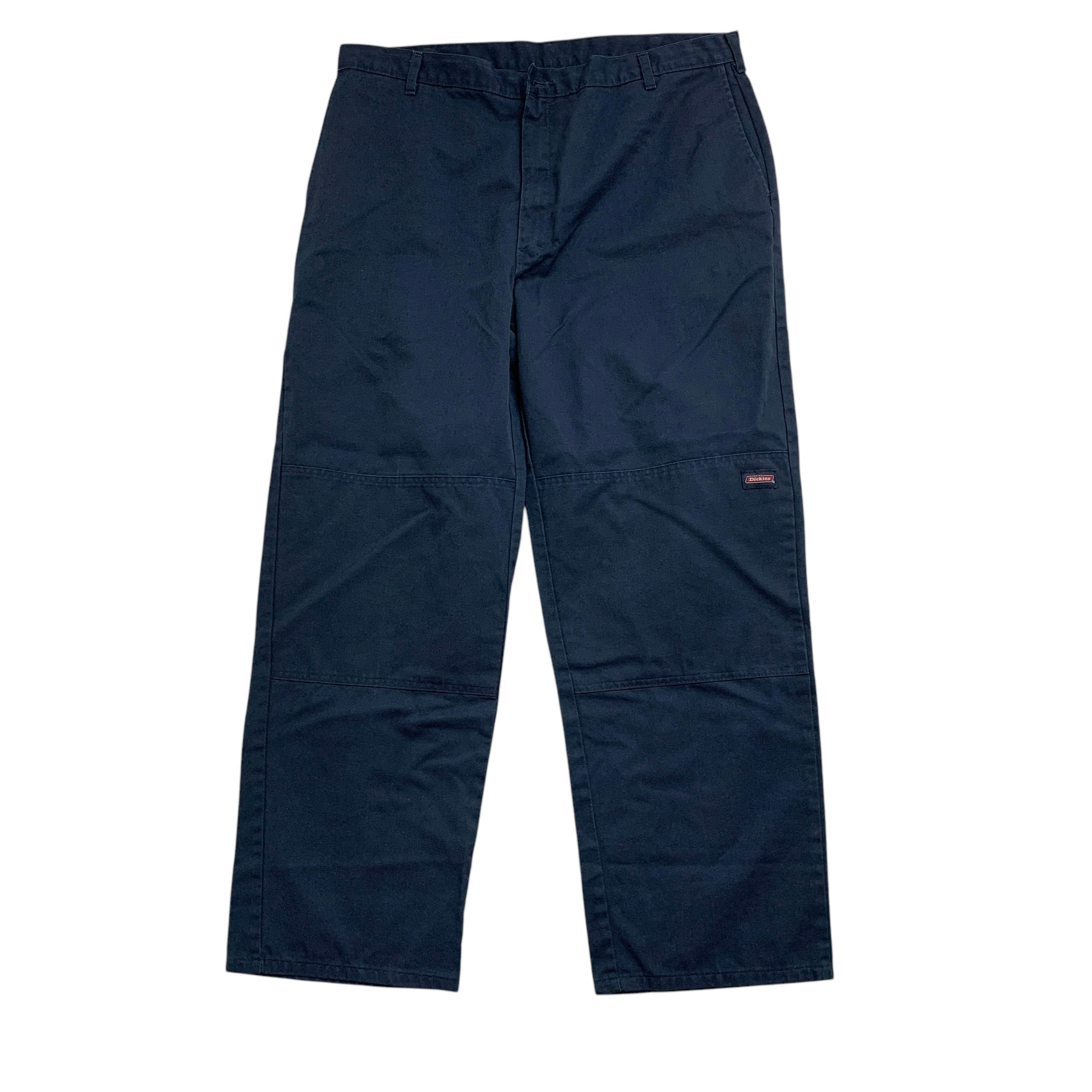 Dickies Double Knee Trousers W40 L32 Mens Blue Pants Baggy Relaxed Fit Workwear