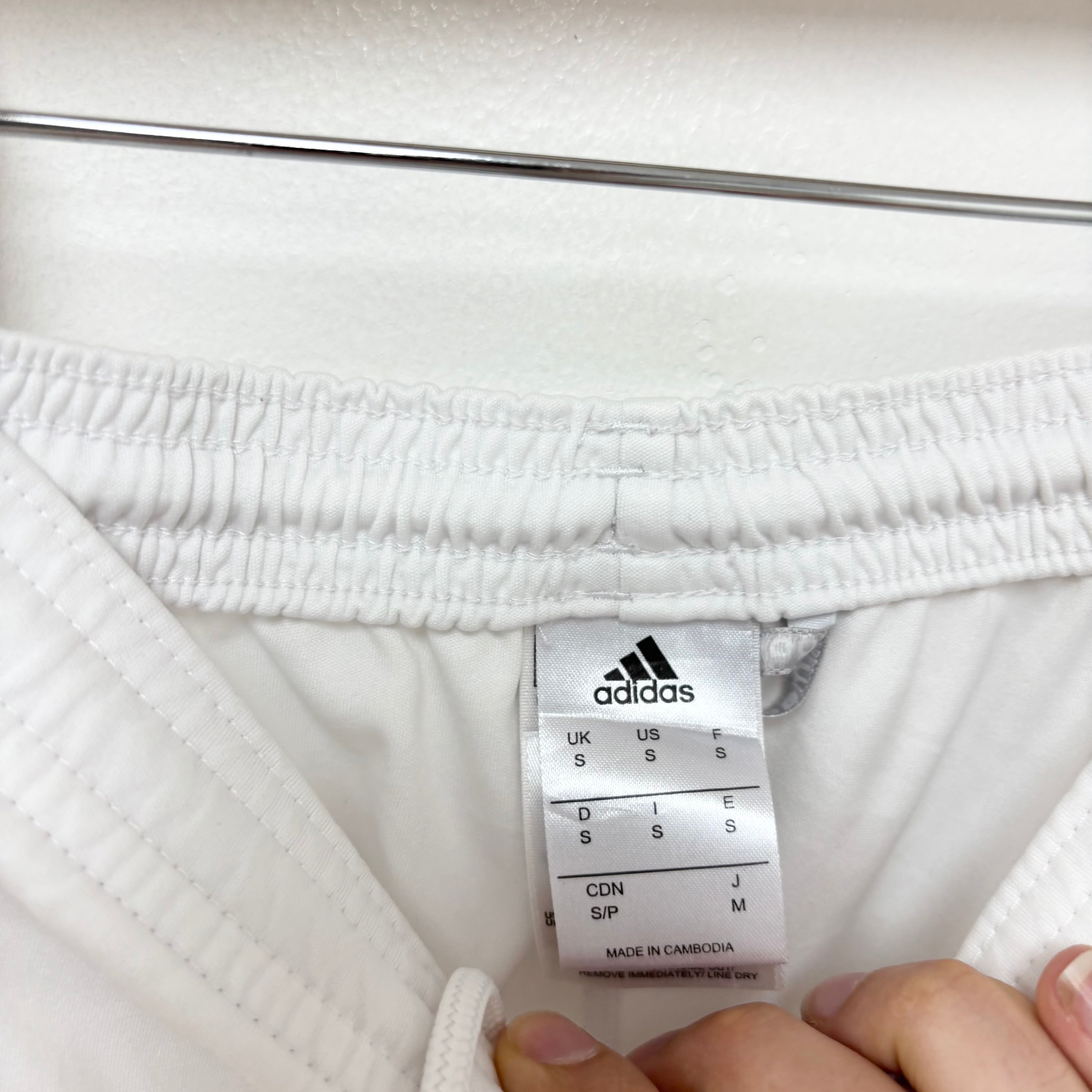 Adidas Shorts Mens Small White Sports Running Gym Athletic