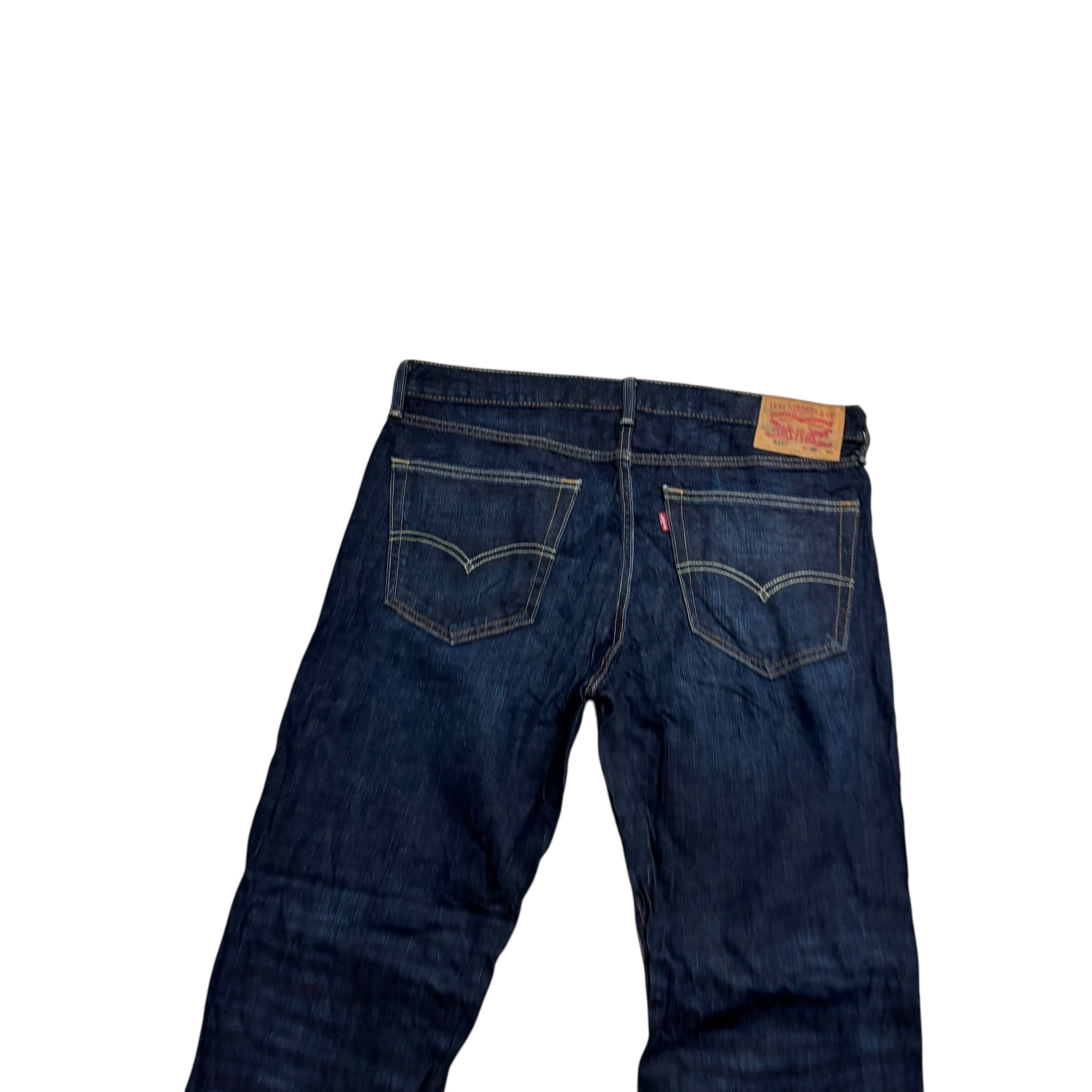 Levis 527 Jeans W36 L30 Mens Dark Blue Slim Bootcut Fit Denim (E)