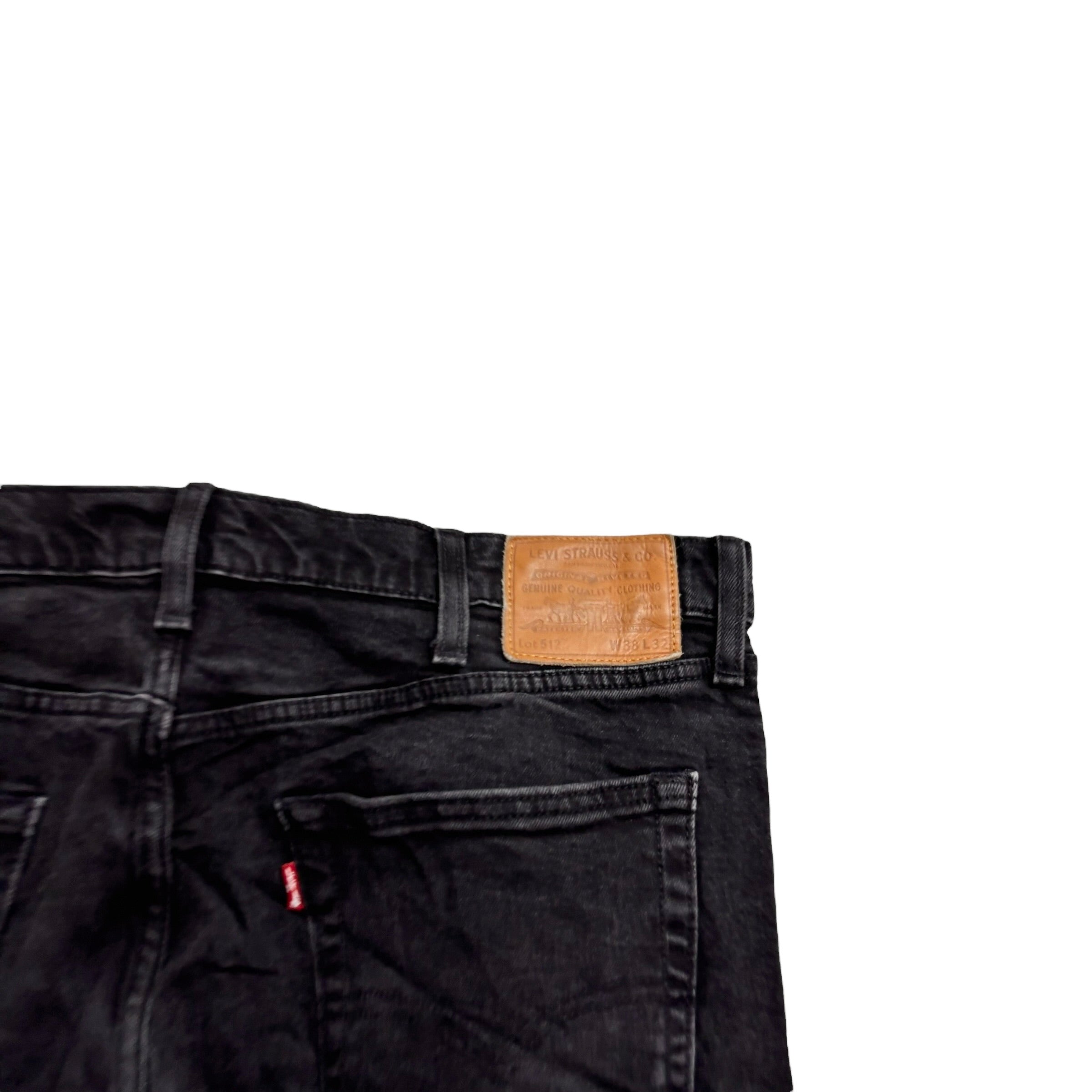 Levis 512 Jeans W38 L31 Mens Black Slim Tapered Fit Stretch Premium Denim (E)