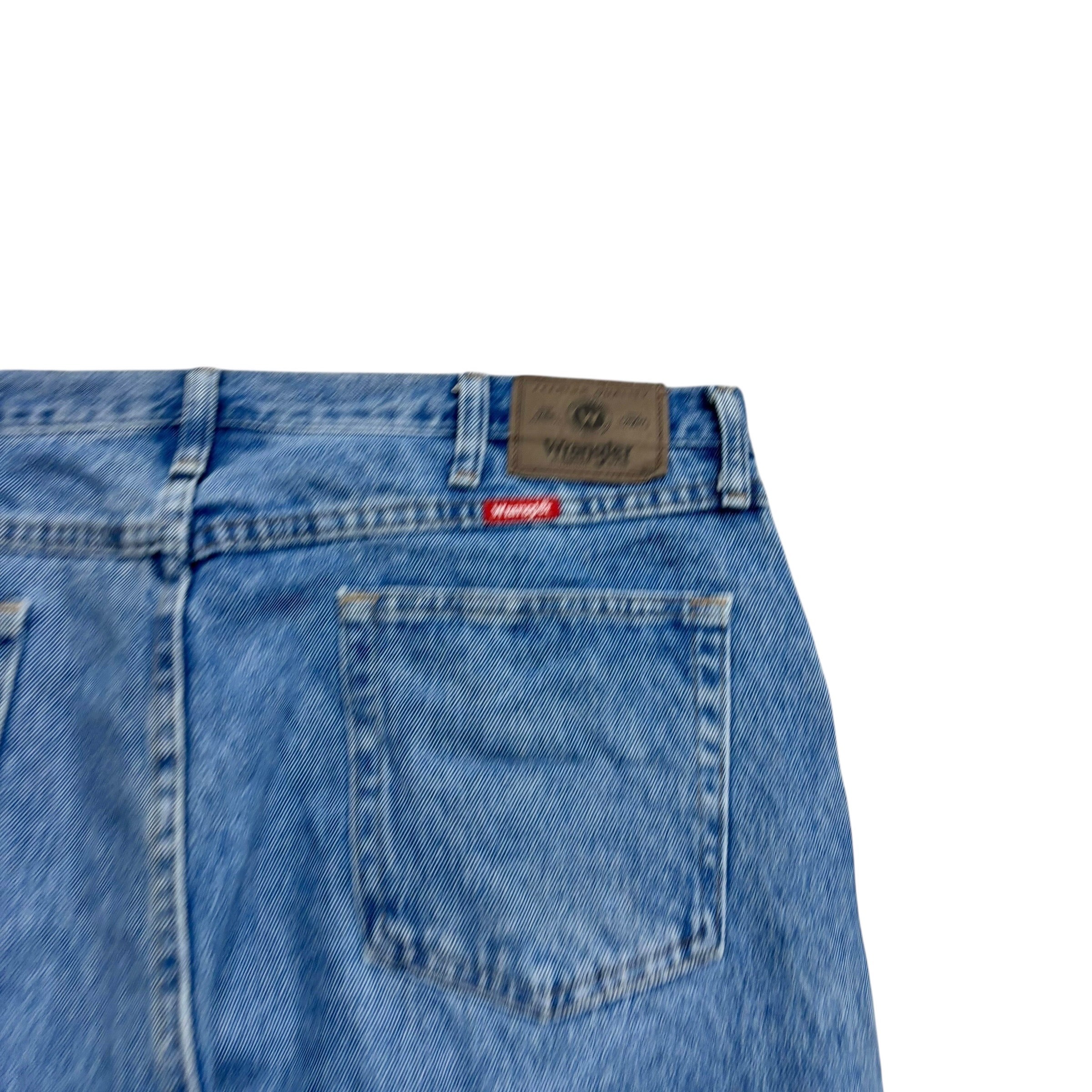 Wrangler Jeans W40 L30 Mens Light Blue Regular Straight Fit Denim