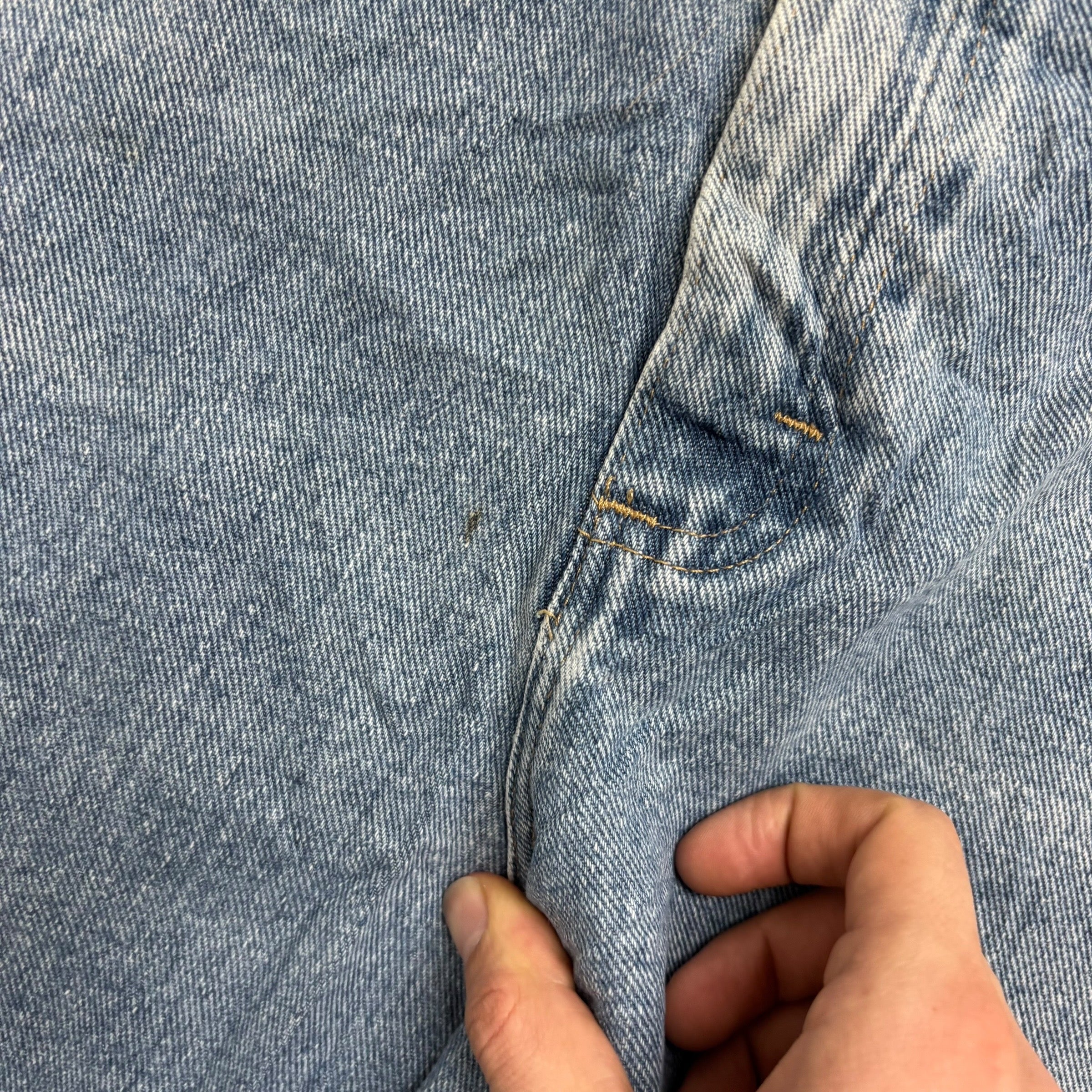 Wrangler Baggy Jorts W44 Mens Denim Shorts Light Blue Relaxed Fit