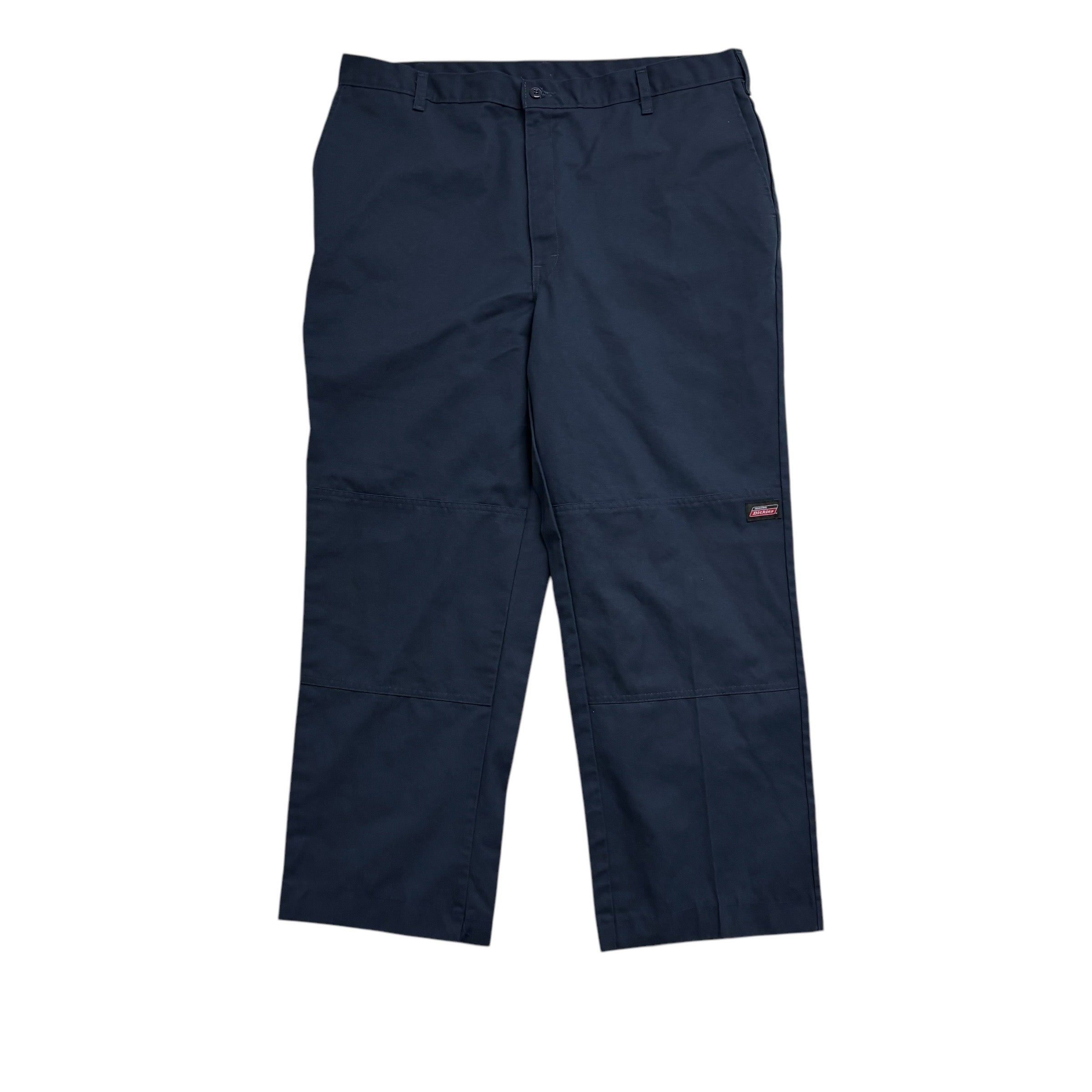Dickies Double Knee Trousers W40 L29 Mens Blue Pants Relaxed Straight Fit