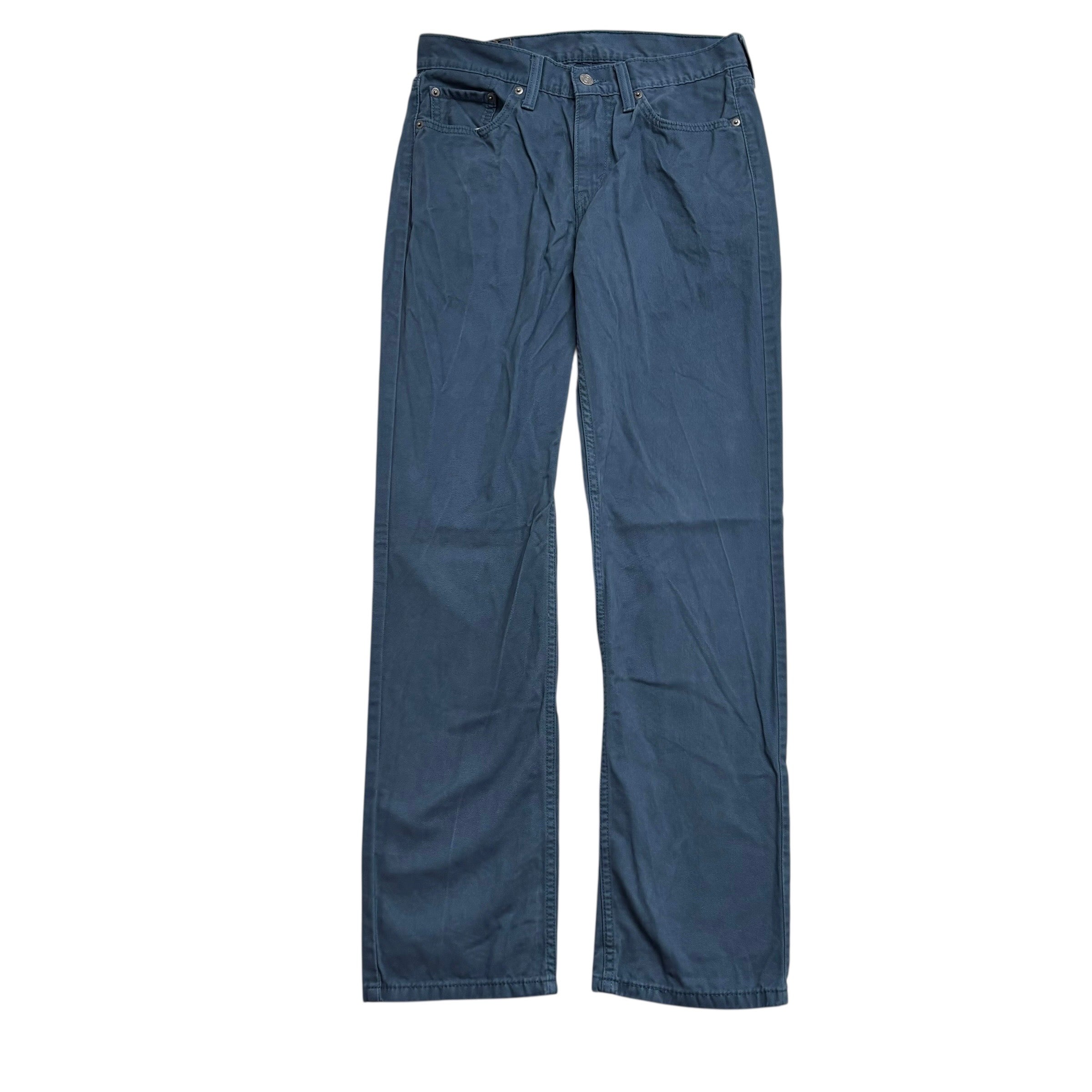 Levis 514 Trousers W30 L32 Mens Blue Regular Straight Fit Cotton Pants (E)
