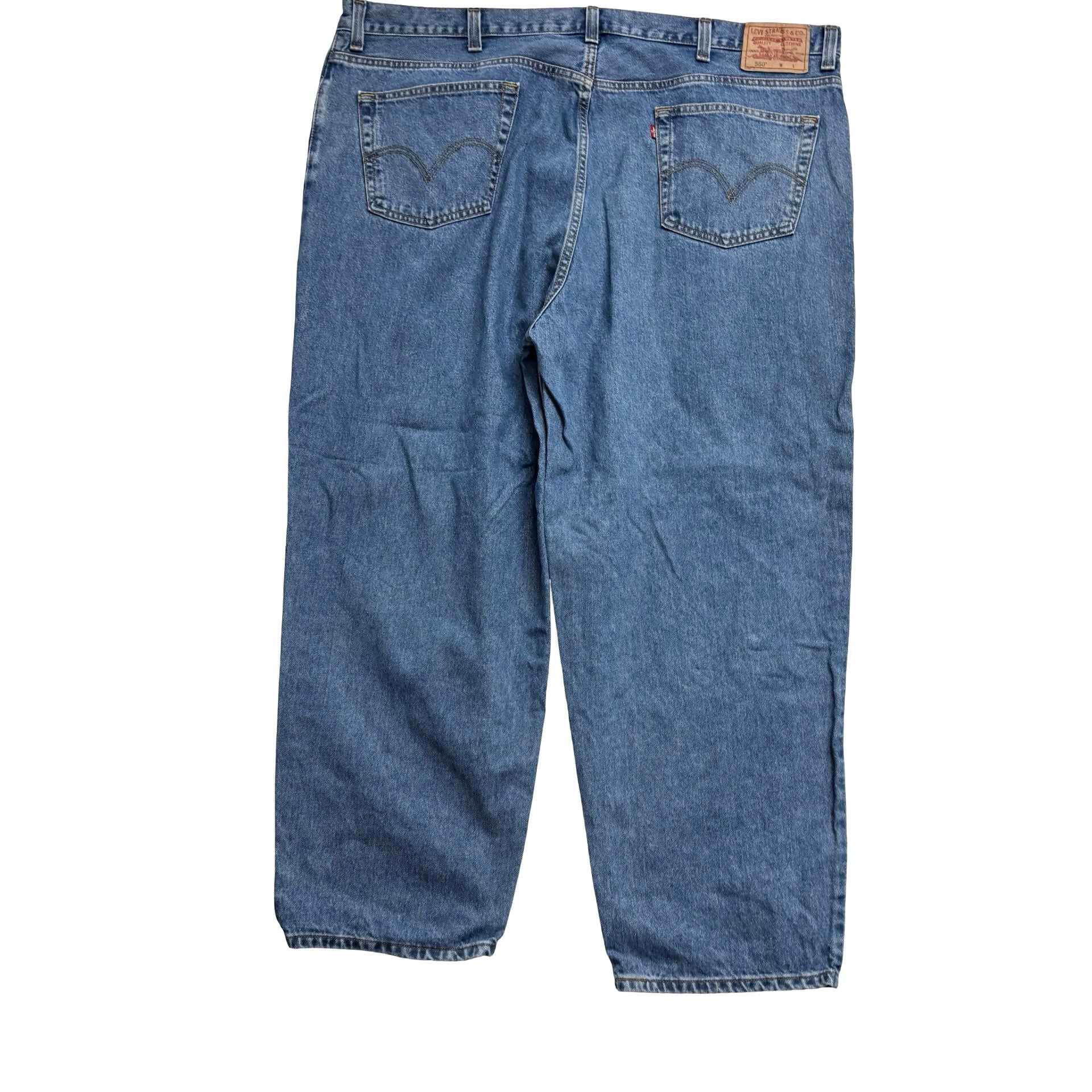 Levis 560 Jeans W46 L30 Mens Mid Blue Baggy Relaxed Comfort Fit Vintage Denim