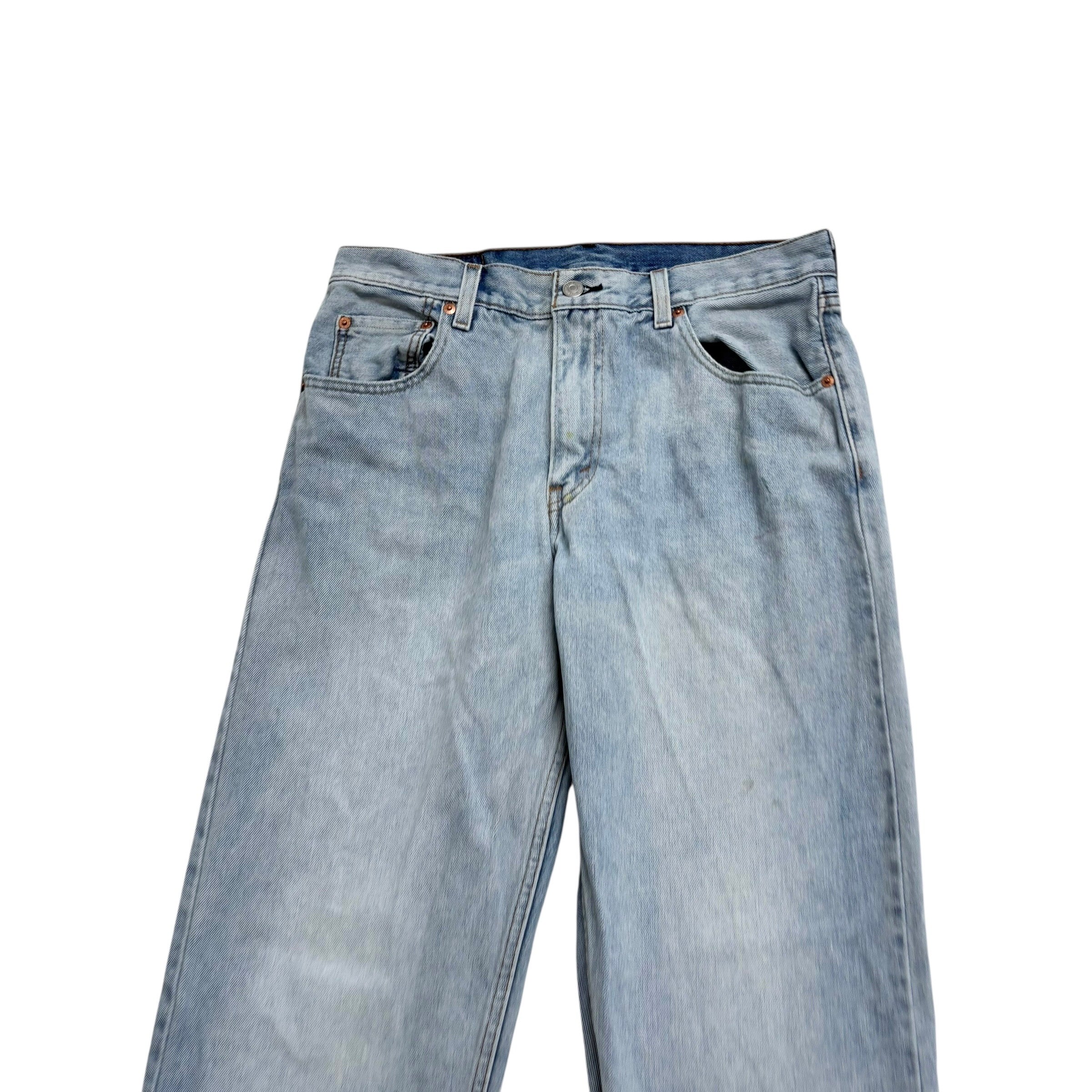 Levis 550 92 Jeans W32 L30 Mens Light Blue Relaxed Tapered Fit Denim