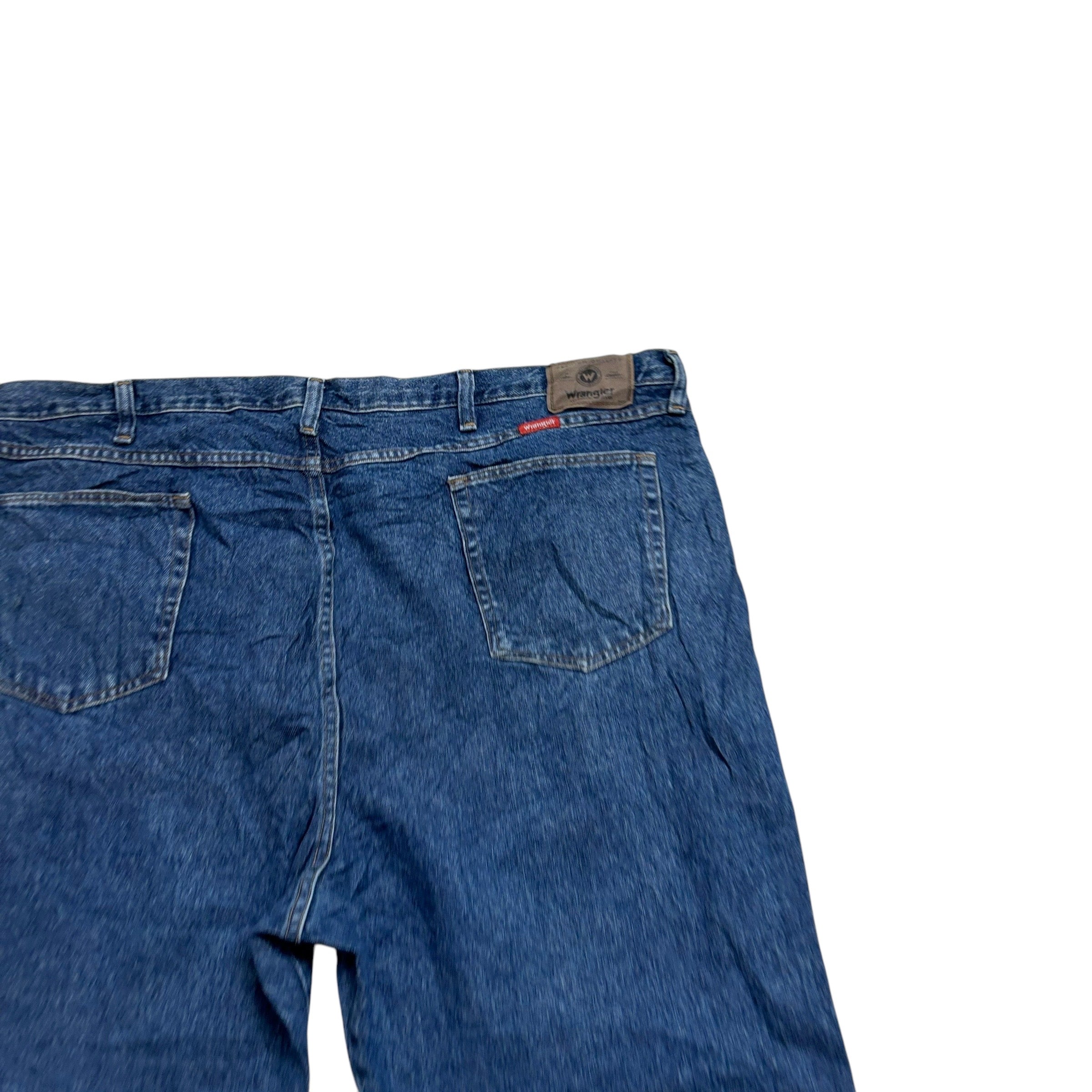 Wrangler Jeans W48 L27 Mens Mid Blue Regular Straight Fit Vintage Denim (E)