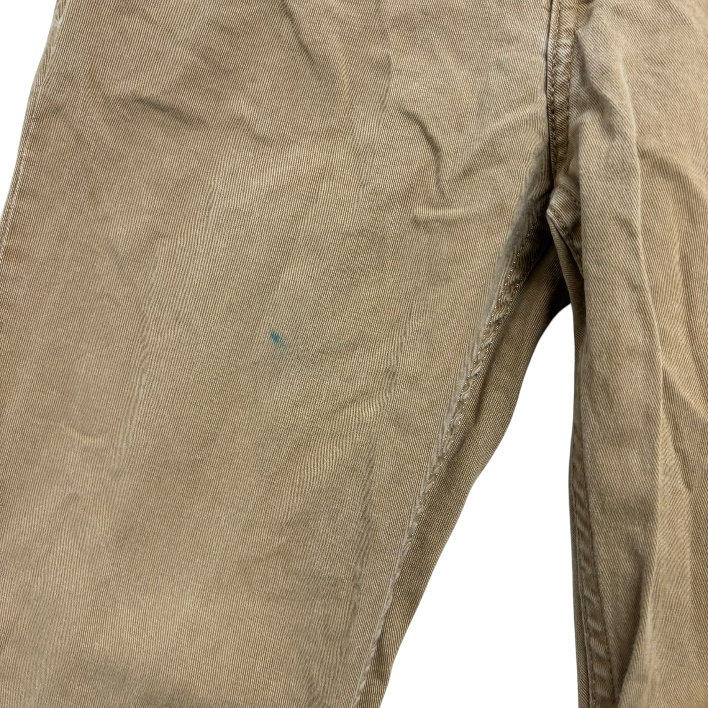 Levis 502 Trousers W30 L30 Mens Tan Regular Tapered Fit Stretch Cotton Pants