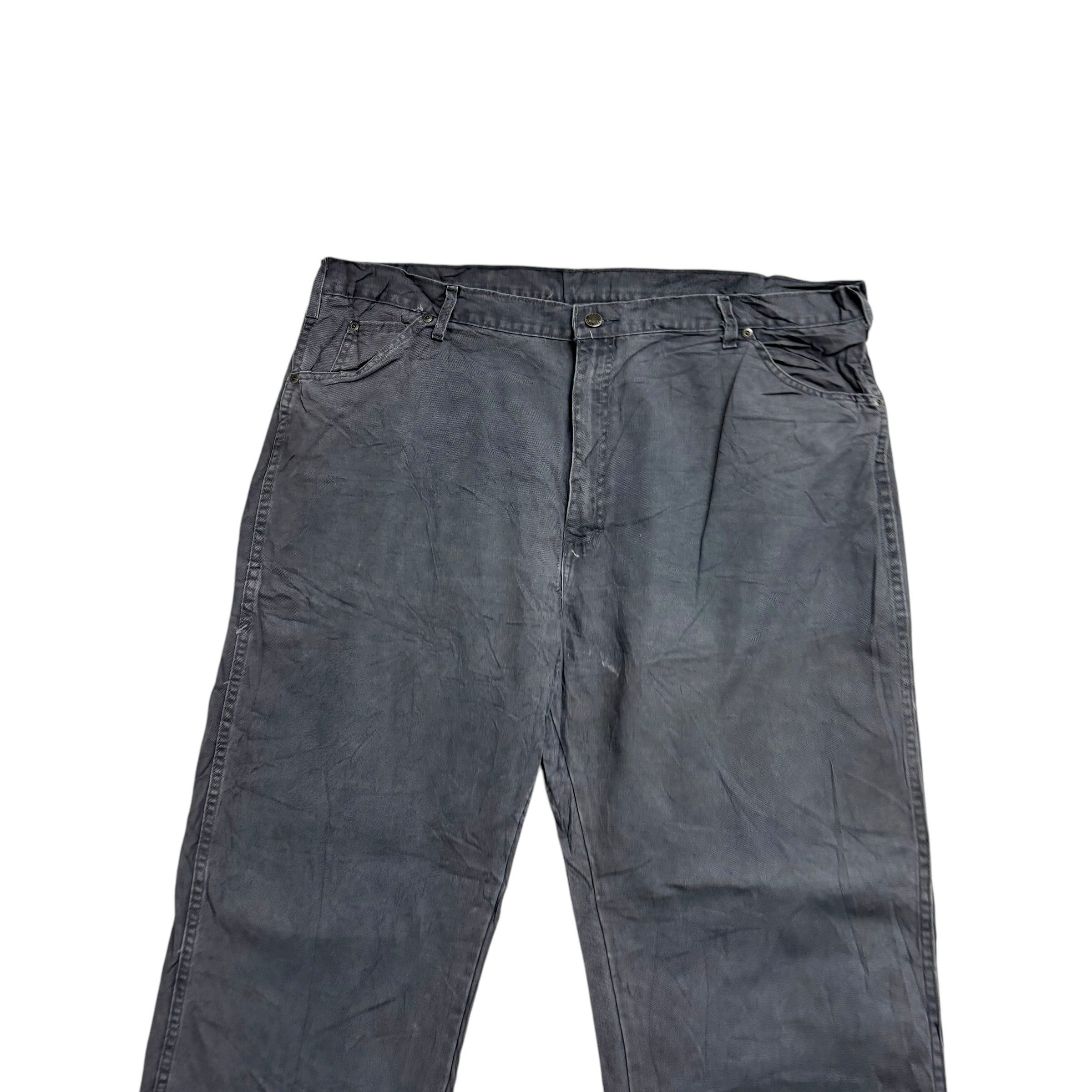 Dickies Carpenter Pants W42 L30 Mens Grey Relaxed Straight Trousers Jeans (E)