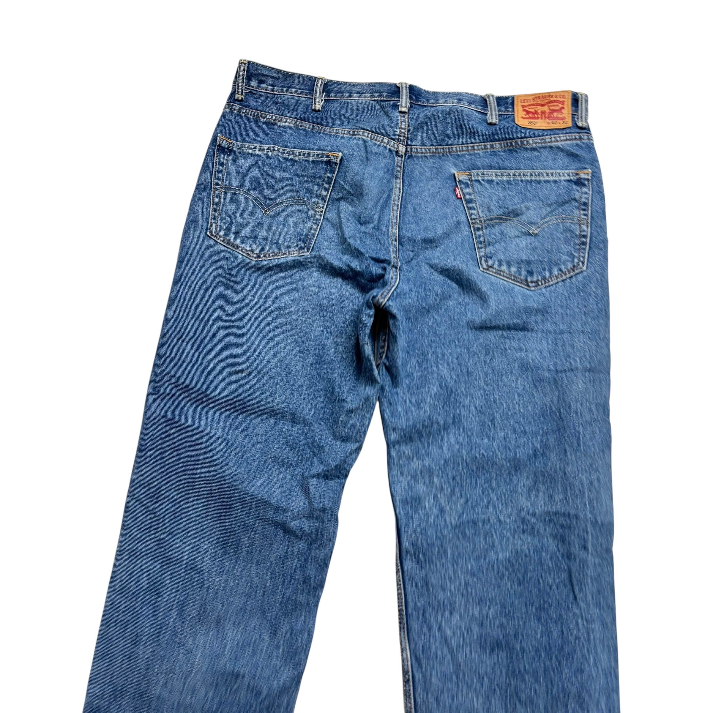Levis 550 Jeans W40 L32 Mens Mid Blue Baggy Relaxed Straight Fit Denim