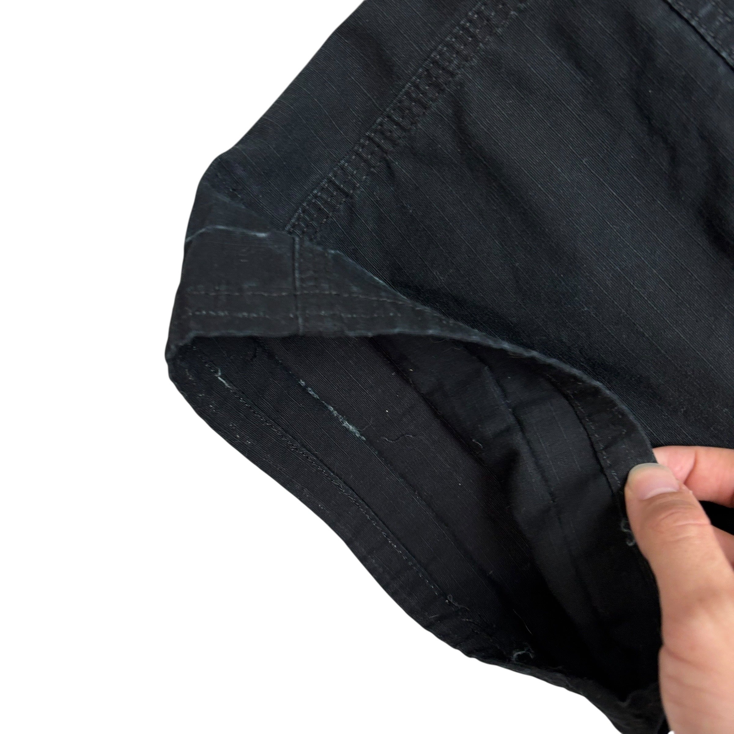 Wrangler Cargo Pants W52 L30 Mens Black Relaxed Straight Fit Trousers