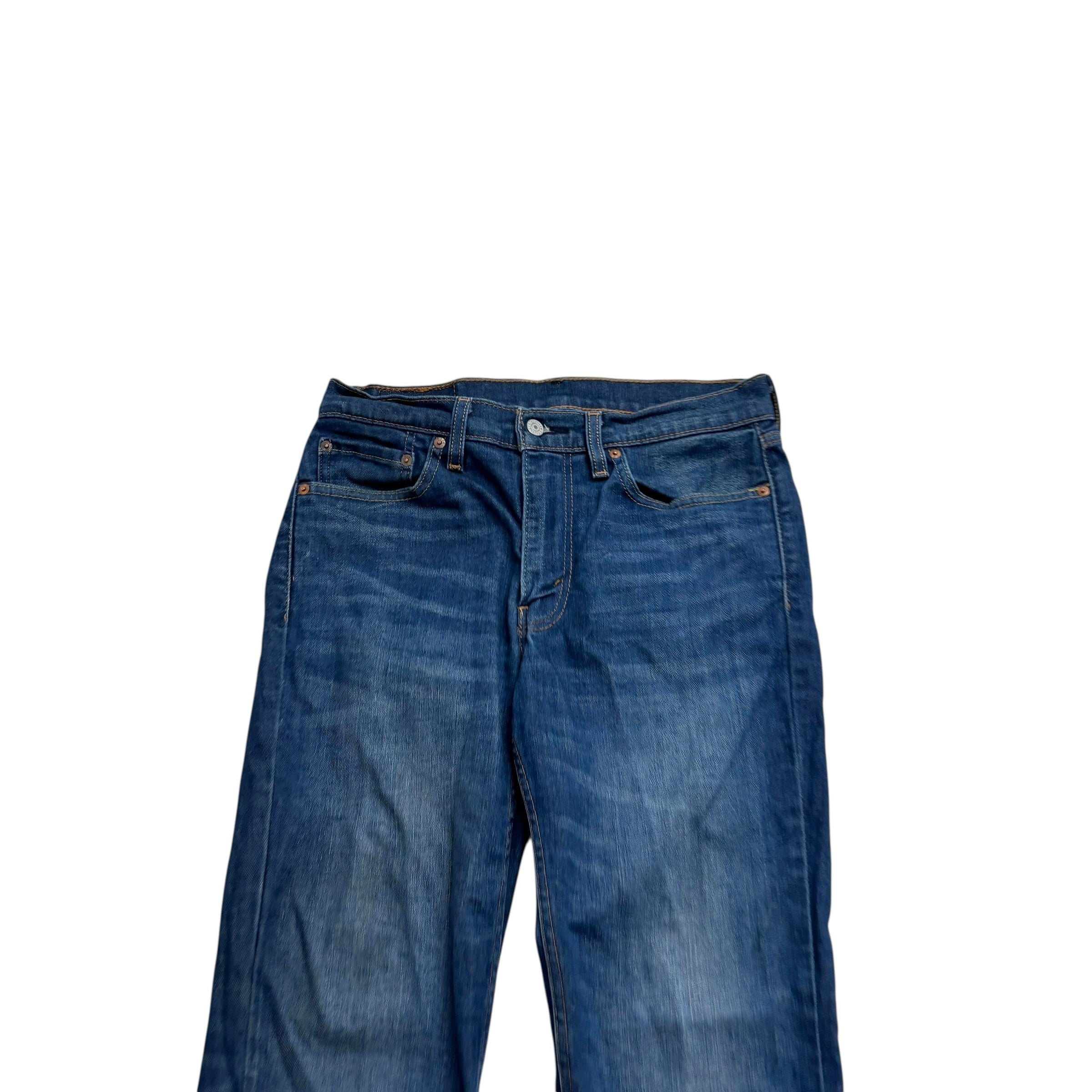 Levis 514 Jeans W31 L32 Mens Dark Blue Regular Straight Fit Stretch Denim