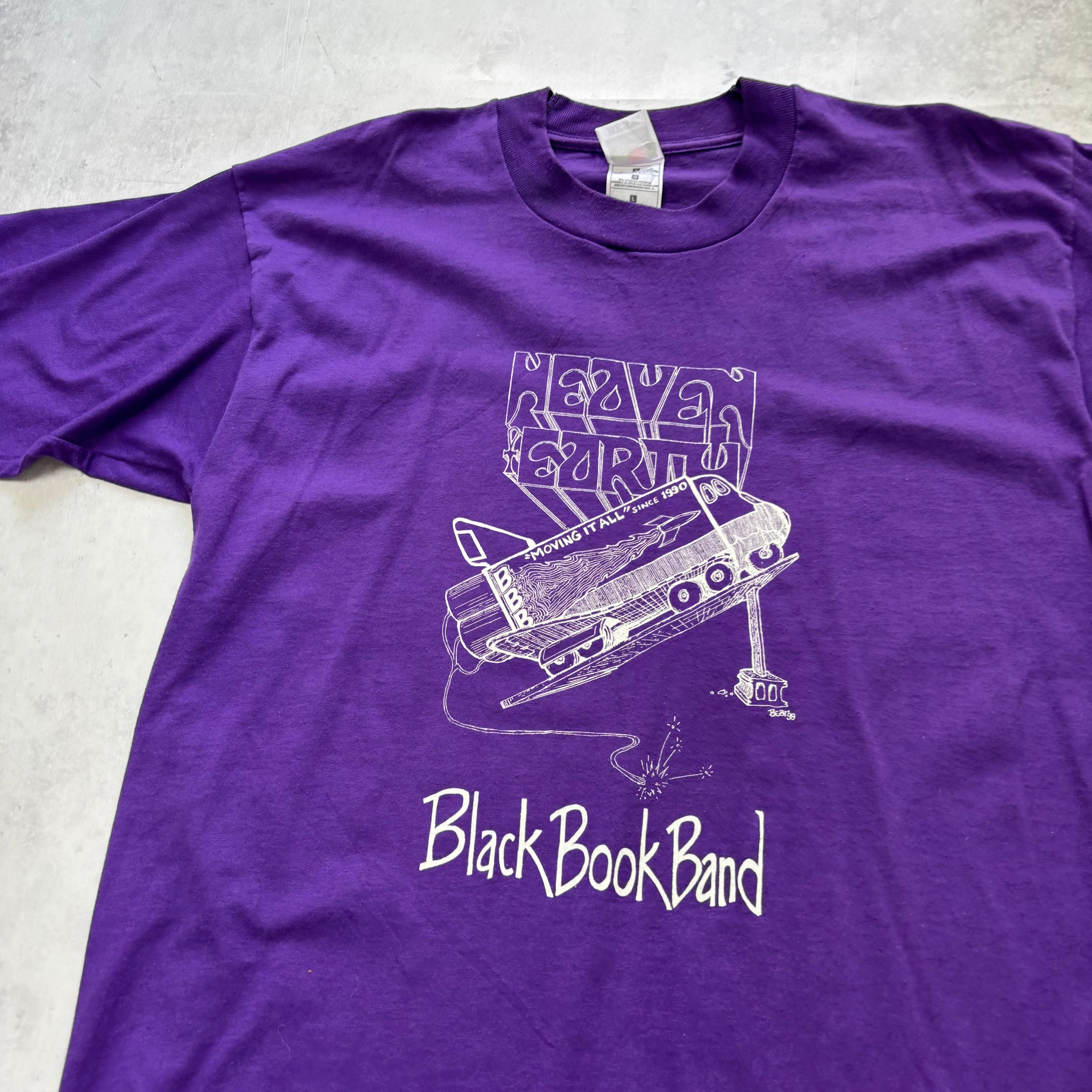 Vintage T Shirt Mens Large Purple Graphic Print 90s USA Band Music (E)