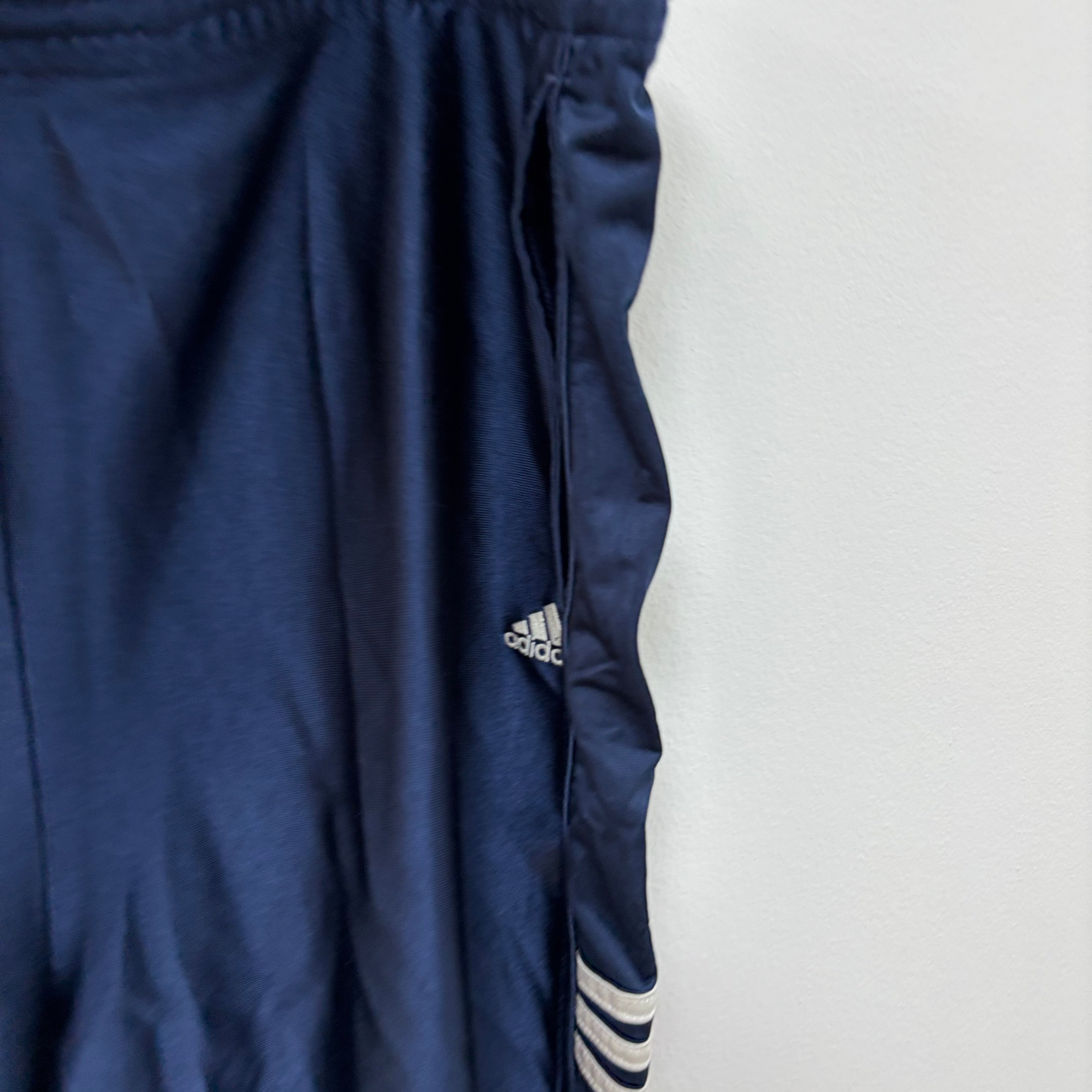 Adidas Shorts Mens XXL Navy Blue Sports Running Gym Athletic Pockets (E)