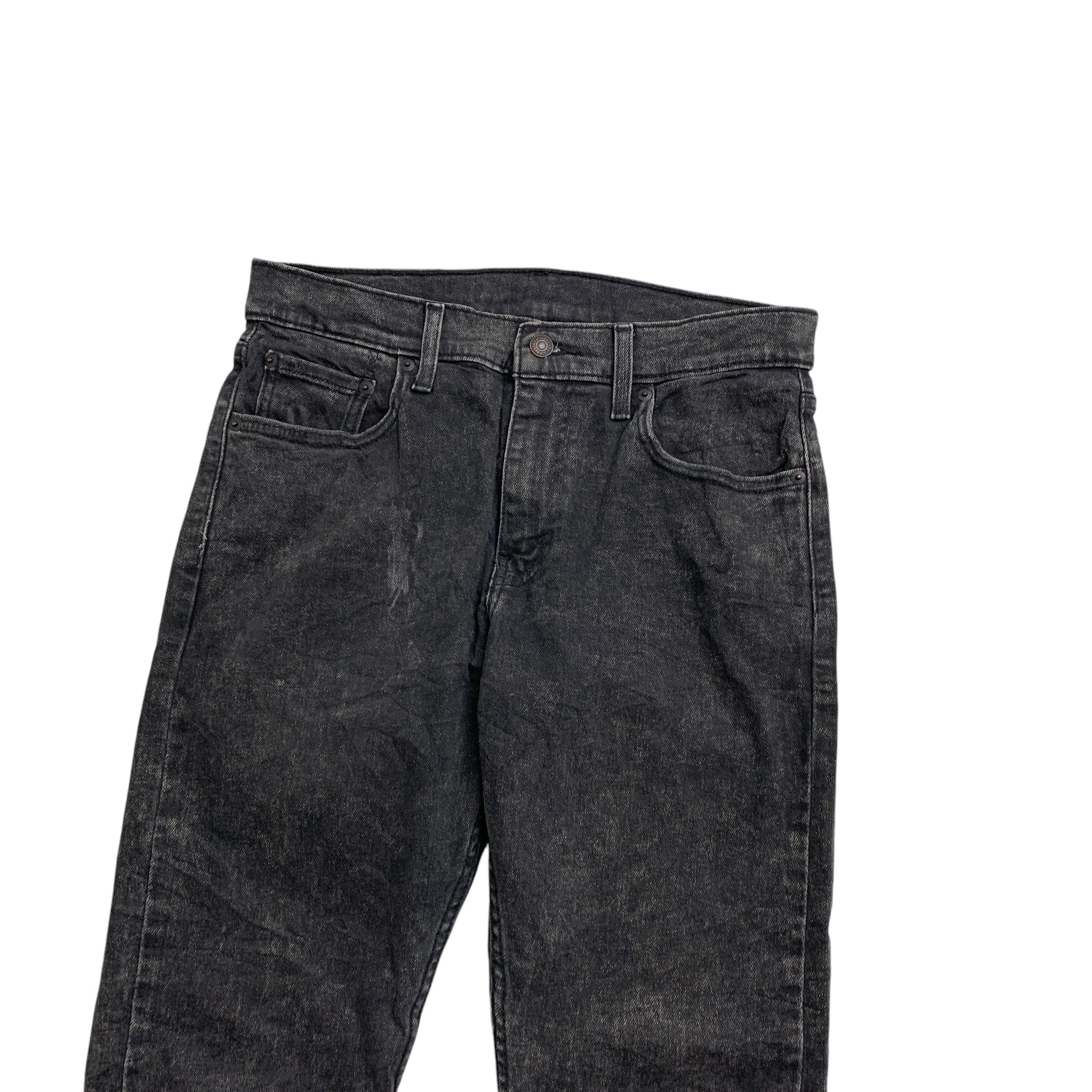Levis 512 Jeans W30 L30 Mens Black Slim Tapered Fit Stretch Denim (E)