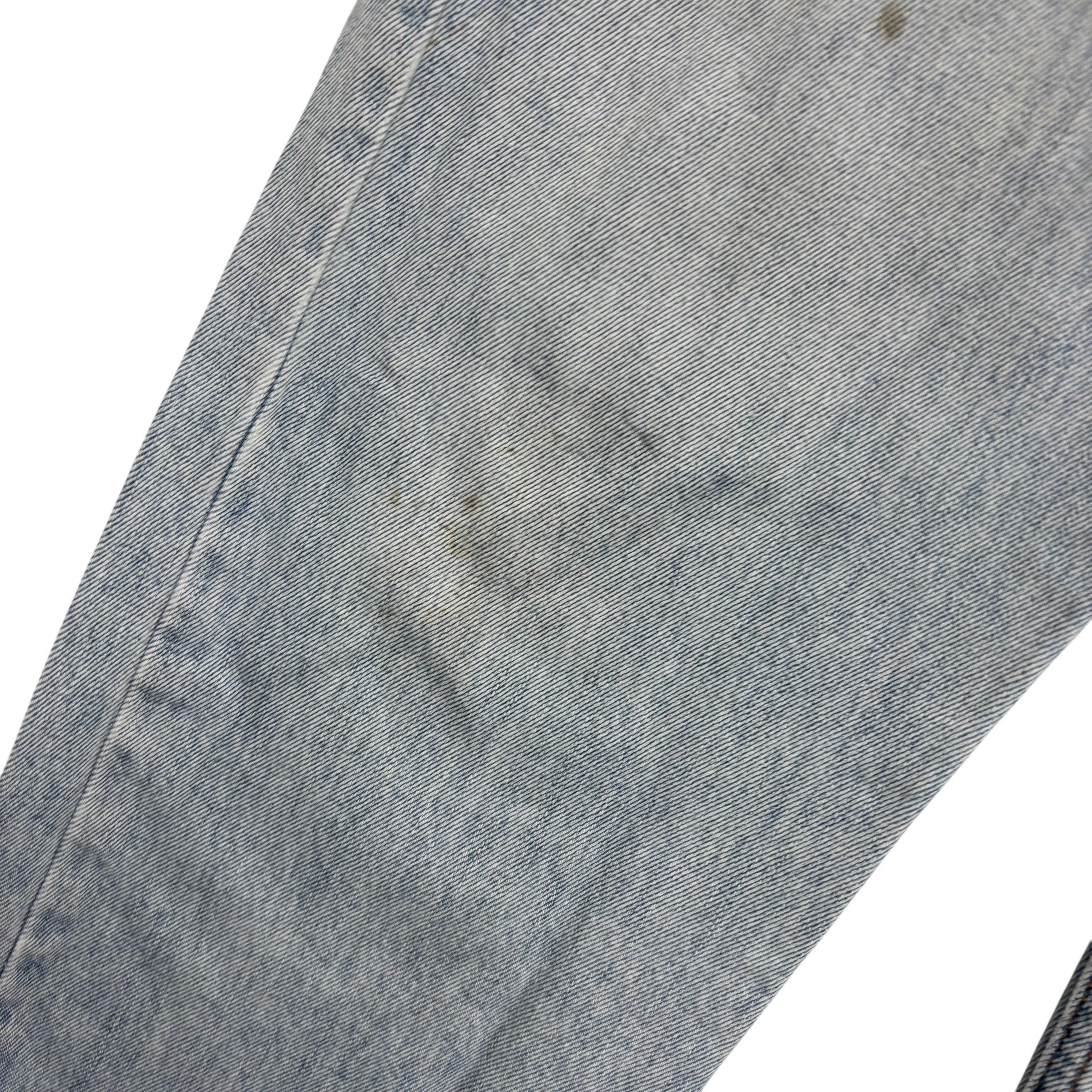 Levis 505 Jeans W33 L30 Mens Light Blue Regular Straight Fit Vintage Denim (F)