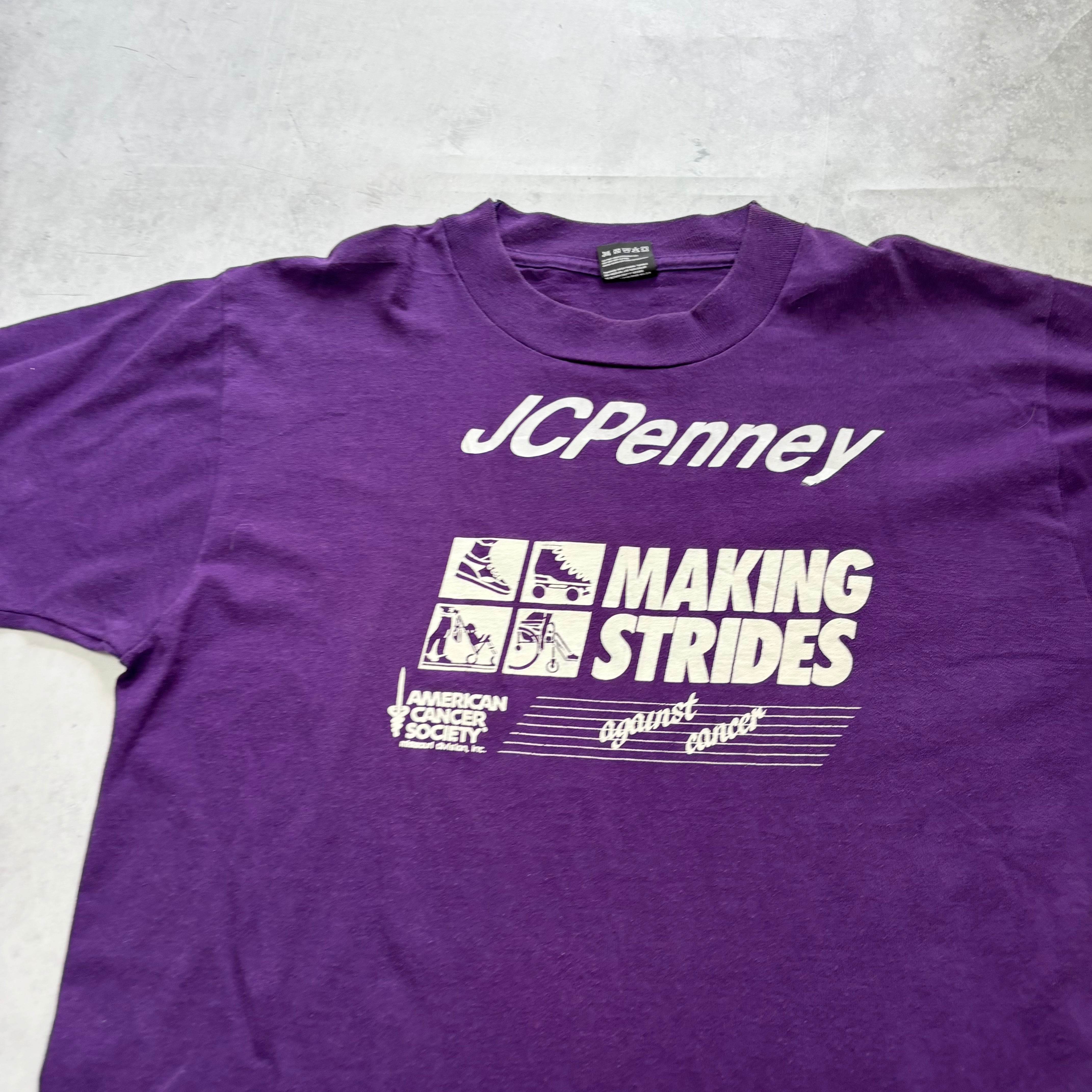 Vintage T Shirt Mens Large Purple Single Stitch Graphic Print 90s USA (E)