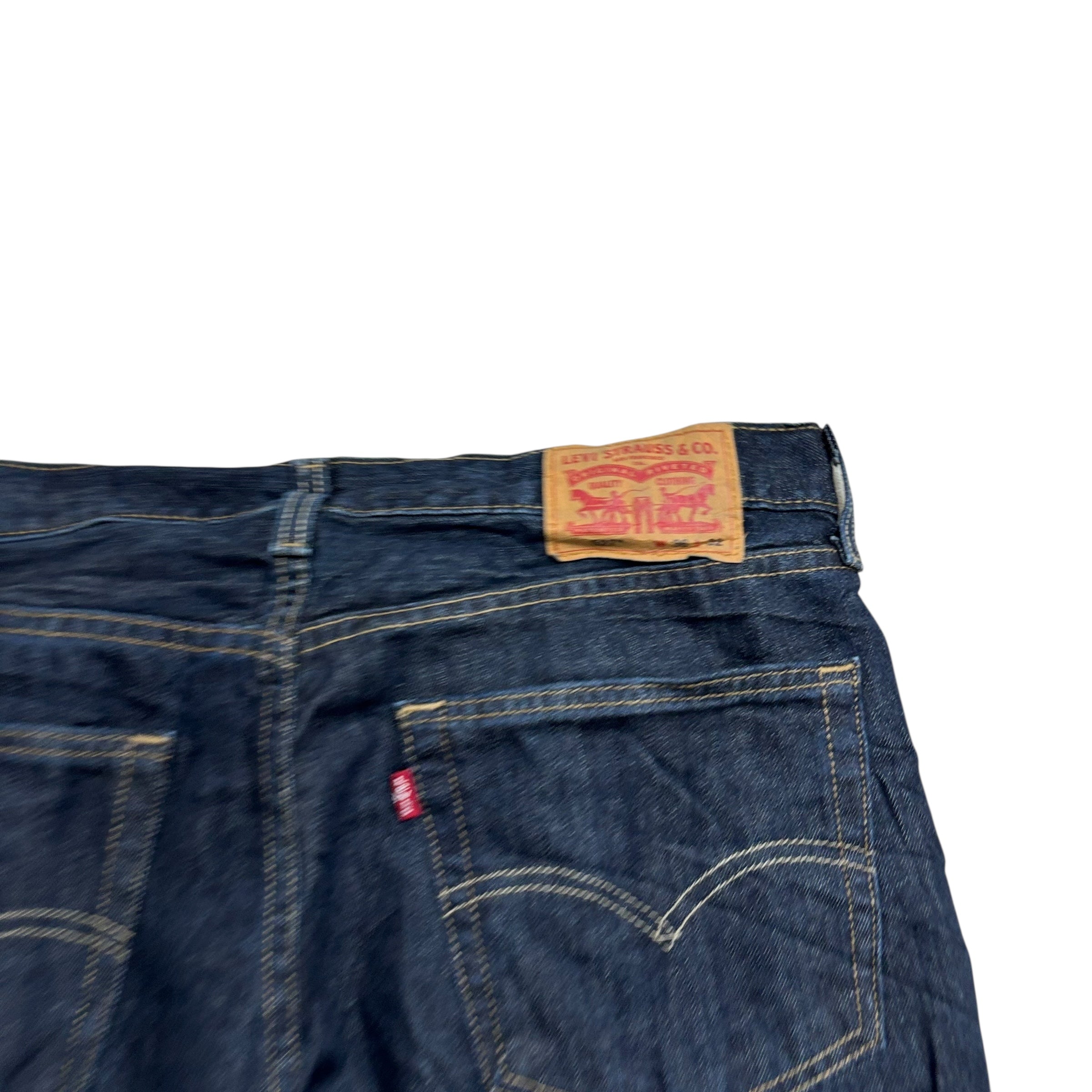 Levis 527 Jeans W36 L32 Mens Dark Blue Slim Bootcut Fit Denim (E)