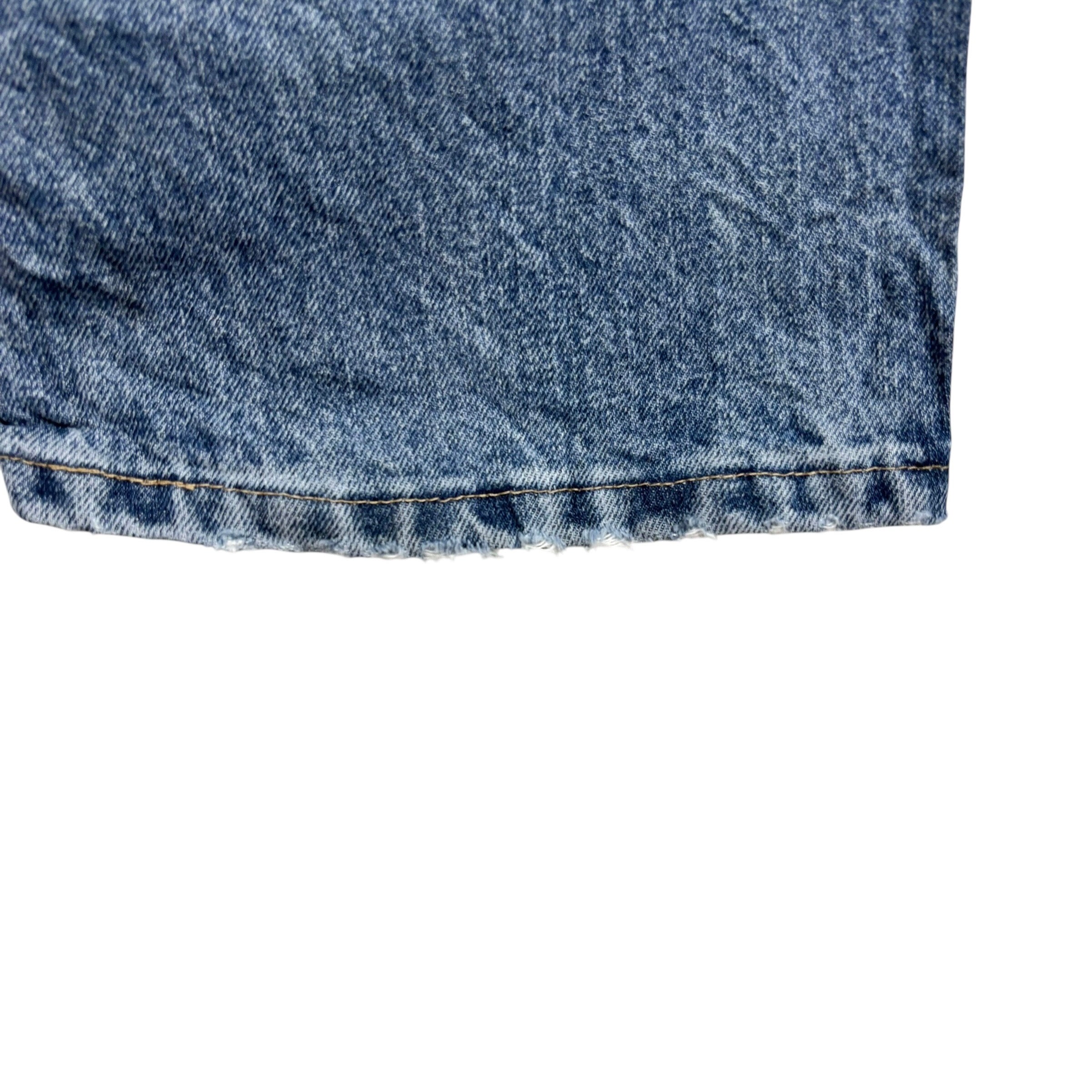 Wrangler Jeans W40 L30 Mens Mid Blue Relaxed Straight Fit Baggy Denim