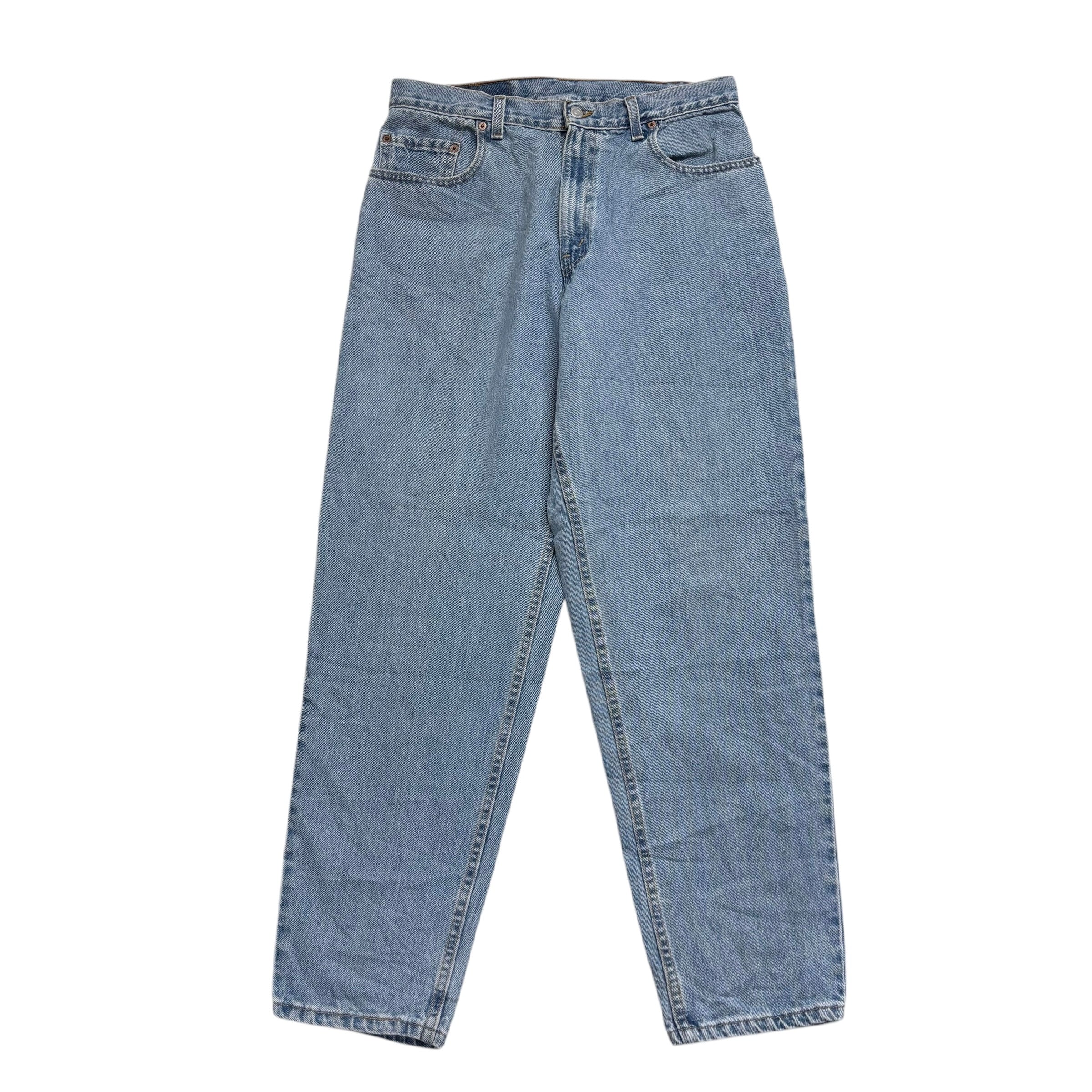 Levis 560 Jeans W33 L32 Mens Light Blue Relaxed Taper Made In USA Vintage (E)