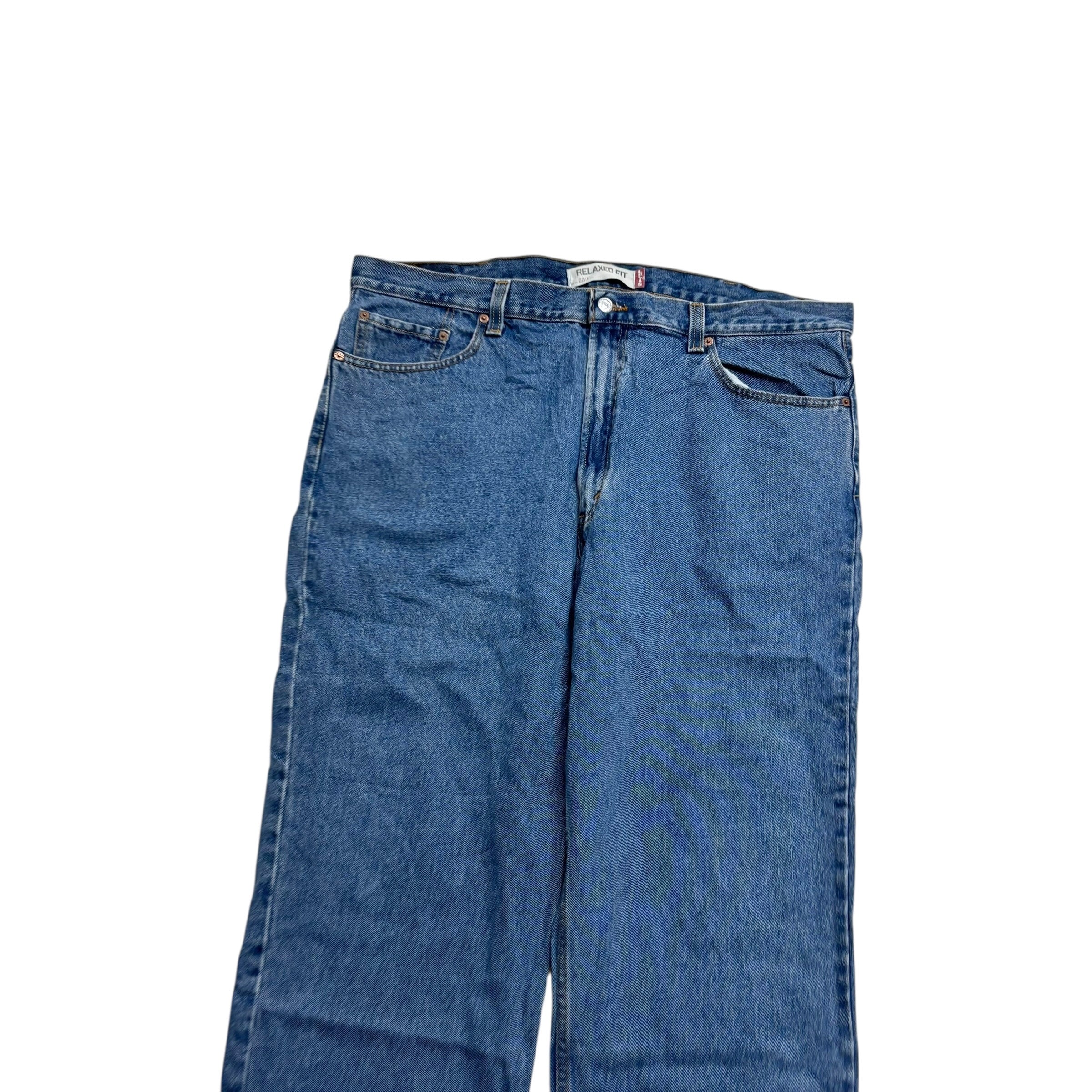 Levis 550 Jeans W42 L30 Mens Mid Blue Baggy Relaxed Straight Vintage Denim (E)