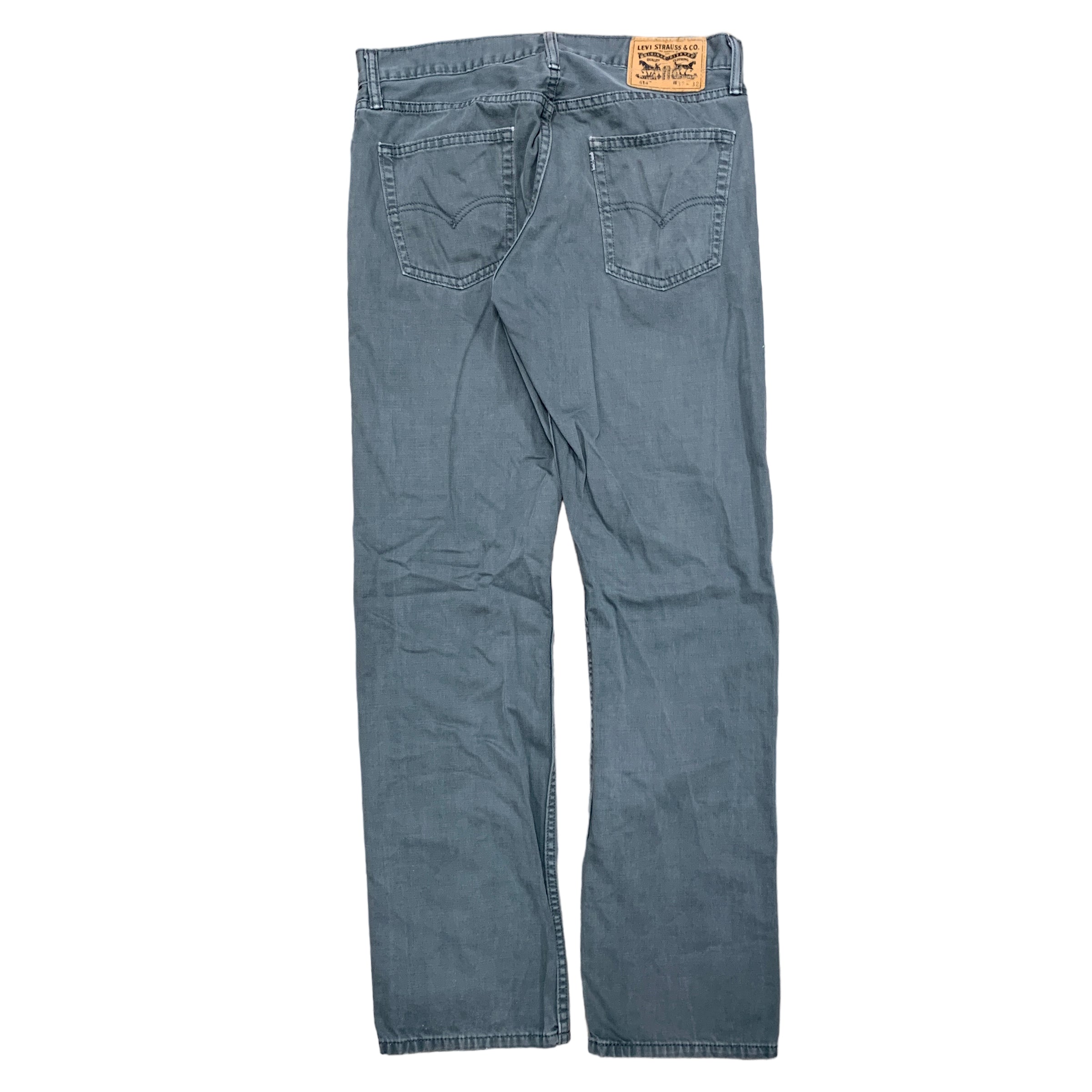 Levis 514 Trousers W32 L32 Mens Chino Blue Straight Fit