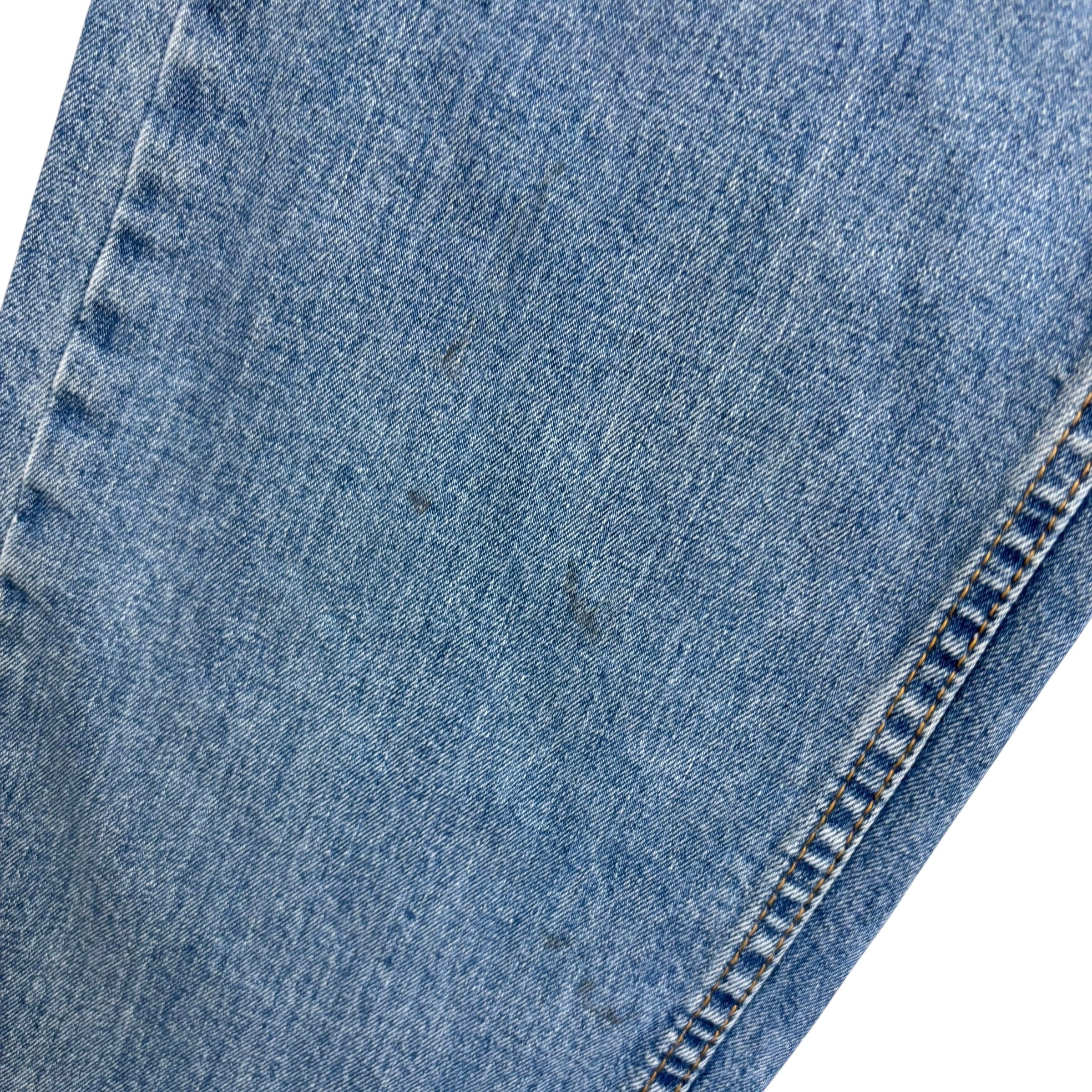 Levis 505 Jeans W38 L34 Mens Light Blue Regular Straight Fit Stretch Denim