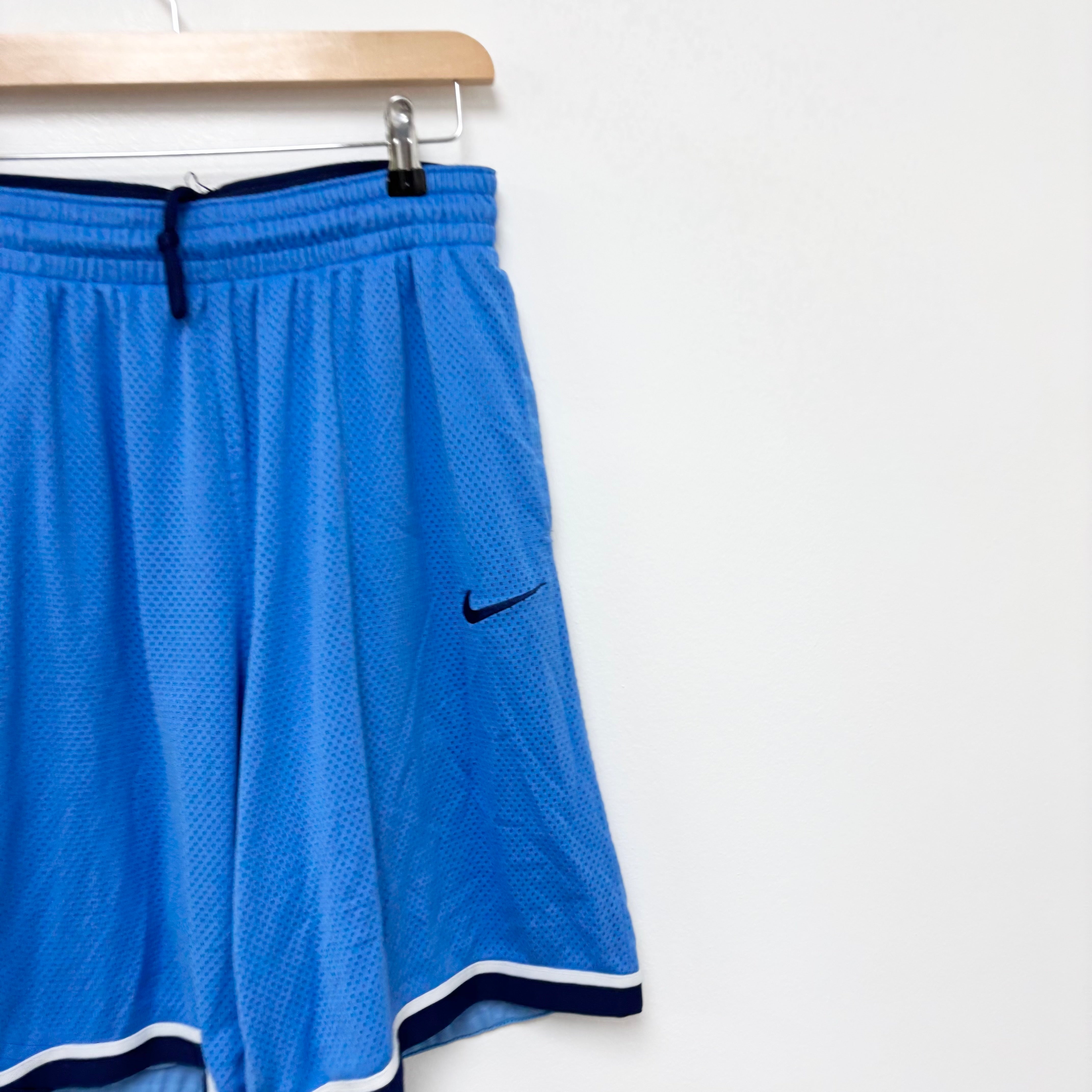 Nike Shorts Mens Large Blue Dri Fit Running Sports Gym Athletic Pockets (E)